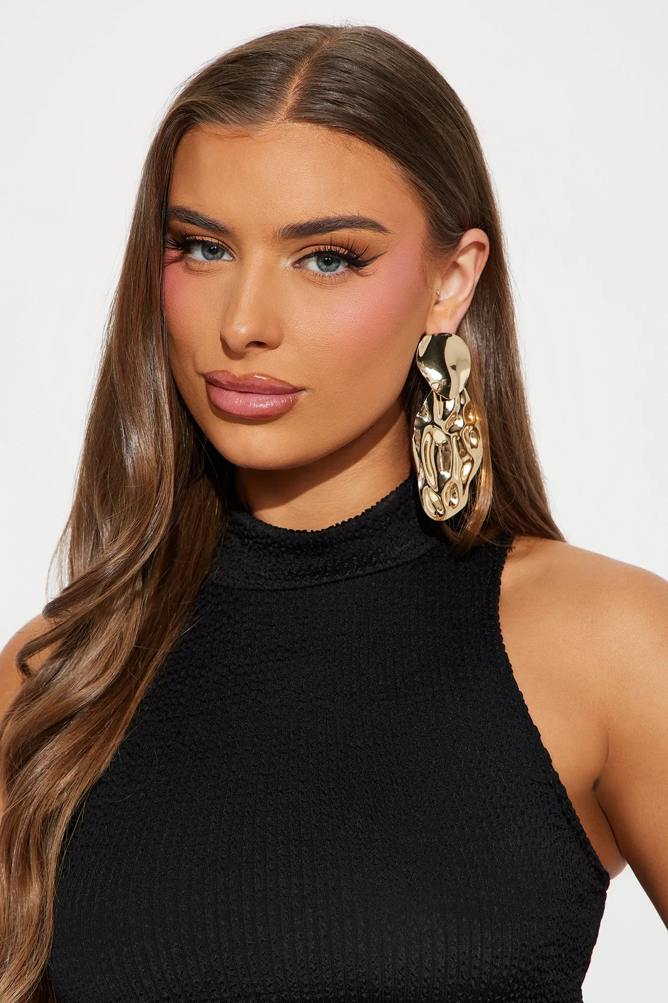 Great Depths Earrings - Gold sold by Fashion Nova product image thumbnail 2