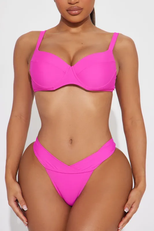 Capri Underwire 2 Piece Bikini - Hot Pink sold by Fashion Nova