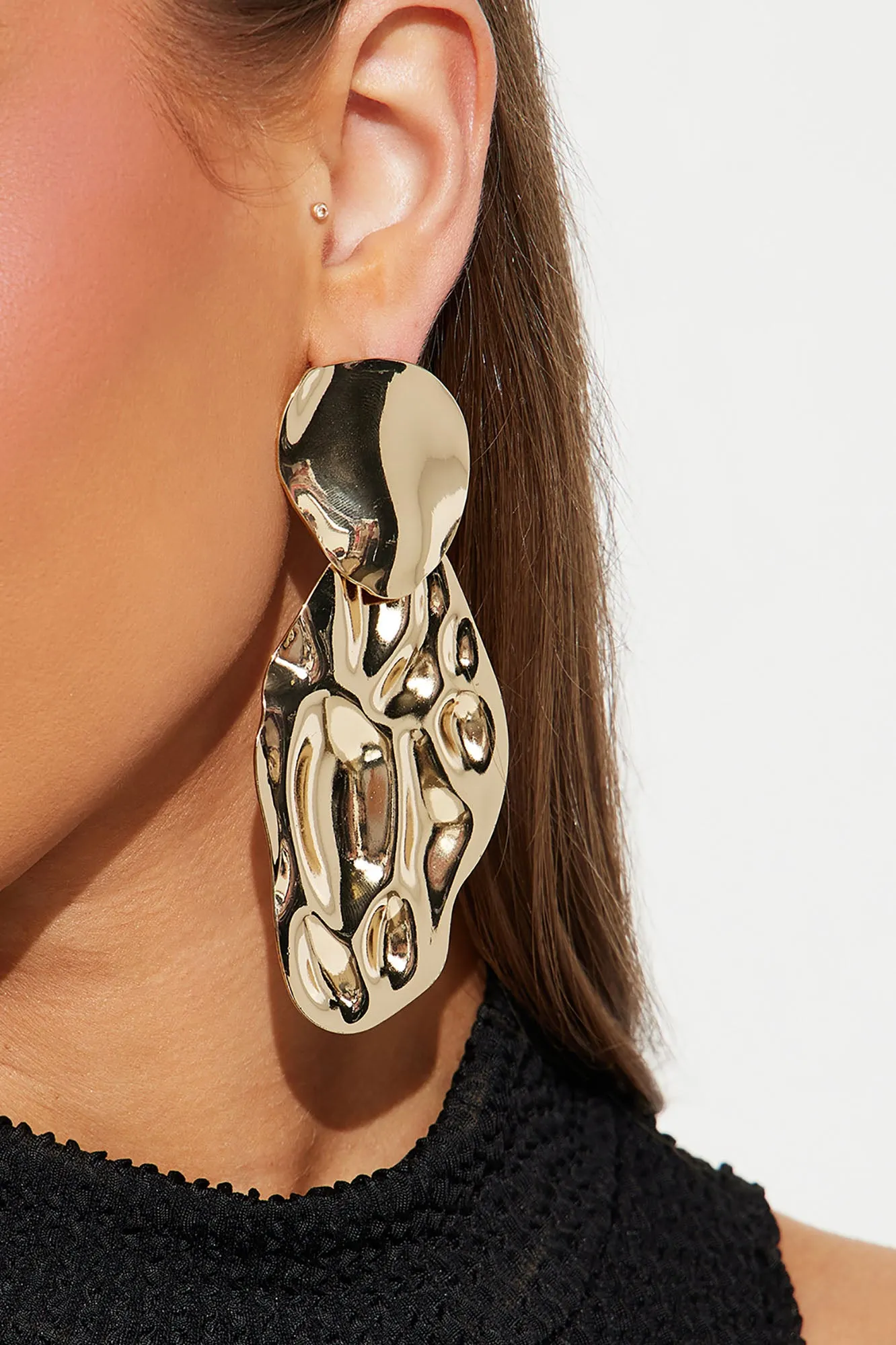 Great Depths Earrings - Gold sold by Fashion Nova