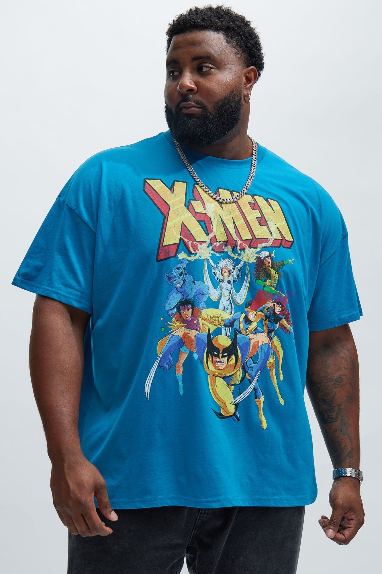 X-Men Oversized Short Sleeve Tee - Blue sold by Fashion Nova product image thumbnail 4