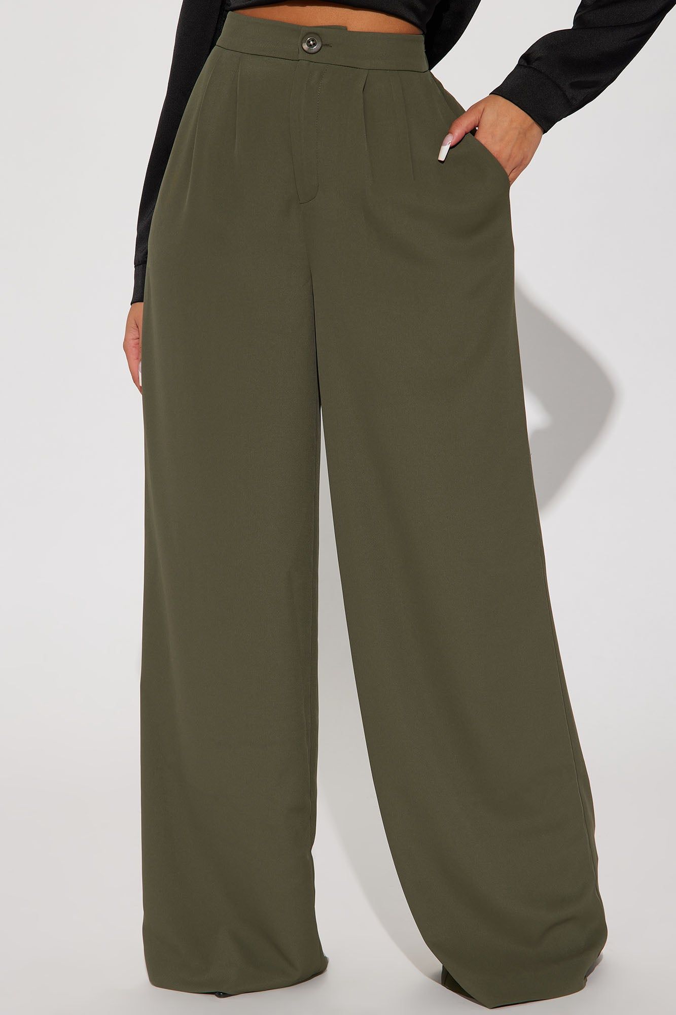 Nadia Trouser Pant - Olive sold by Fashion Nova product image thumbnail 2