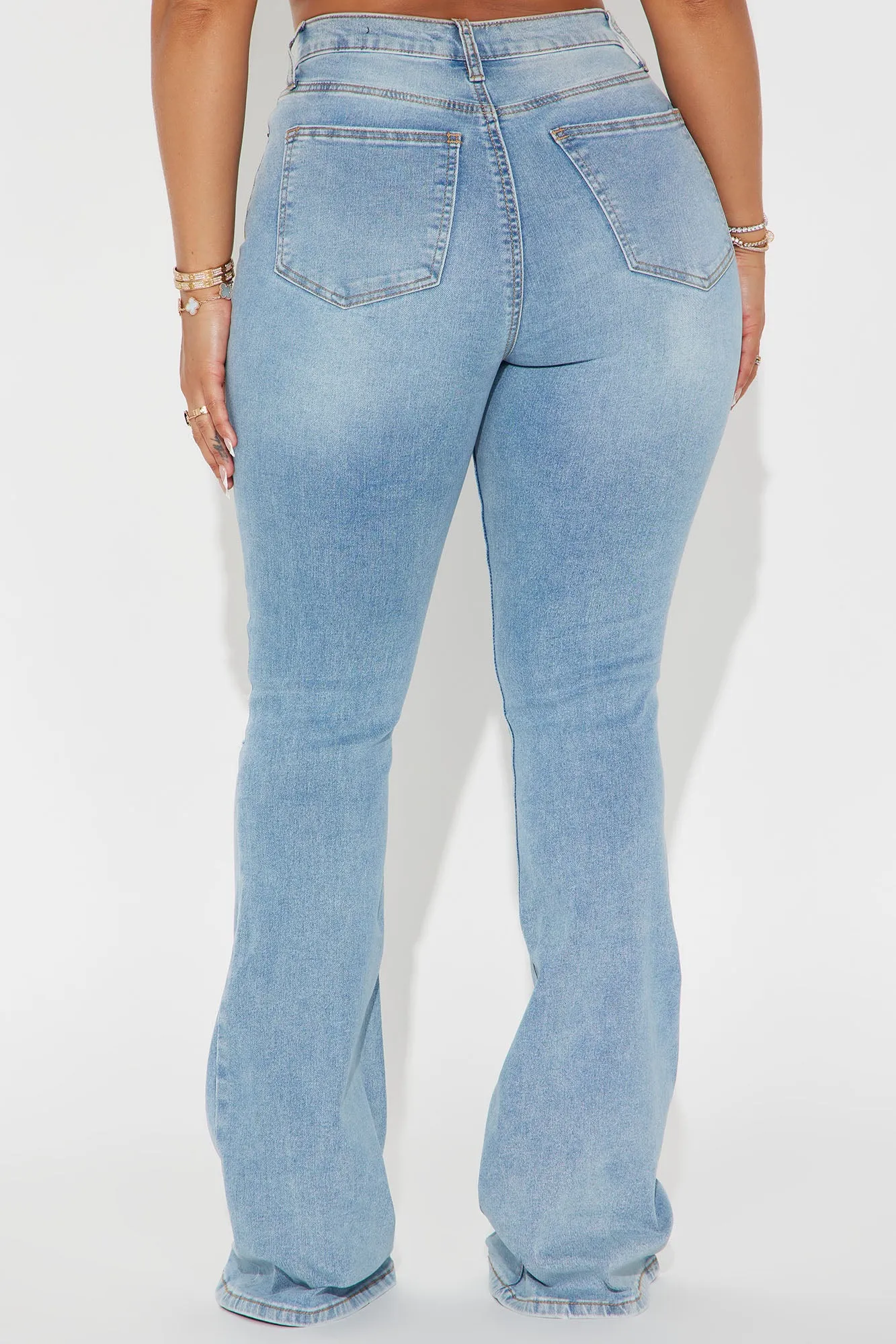 It's Apparent Stretch Flare Jeans - Medium Wash sold by Fashion Nova product image thumbnail 3