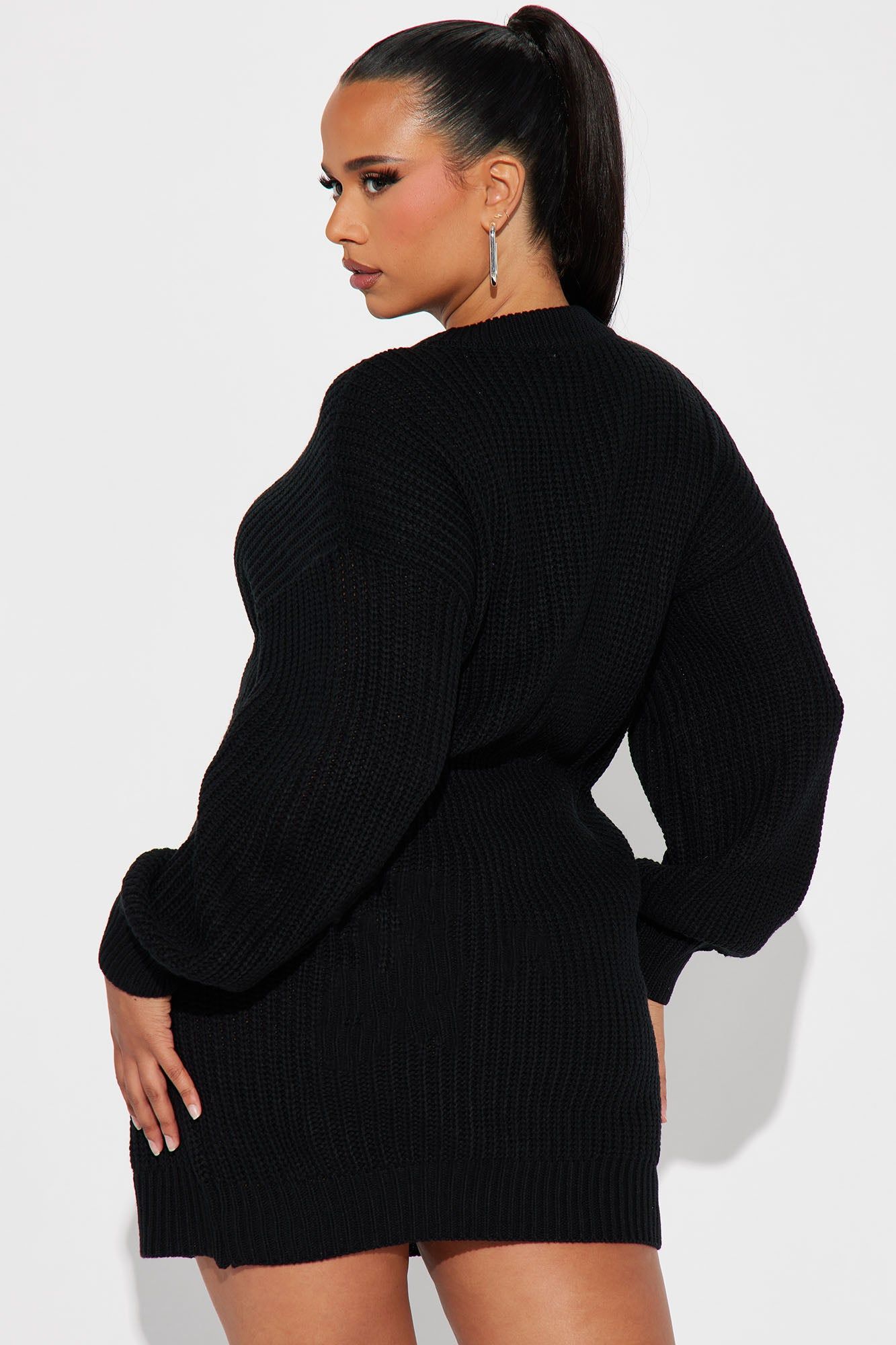 Kelly Sweater Mini Dress - Black sold by Fashion Nova product image thumbnail 3