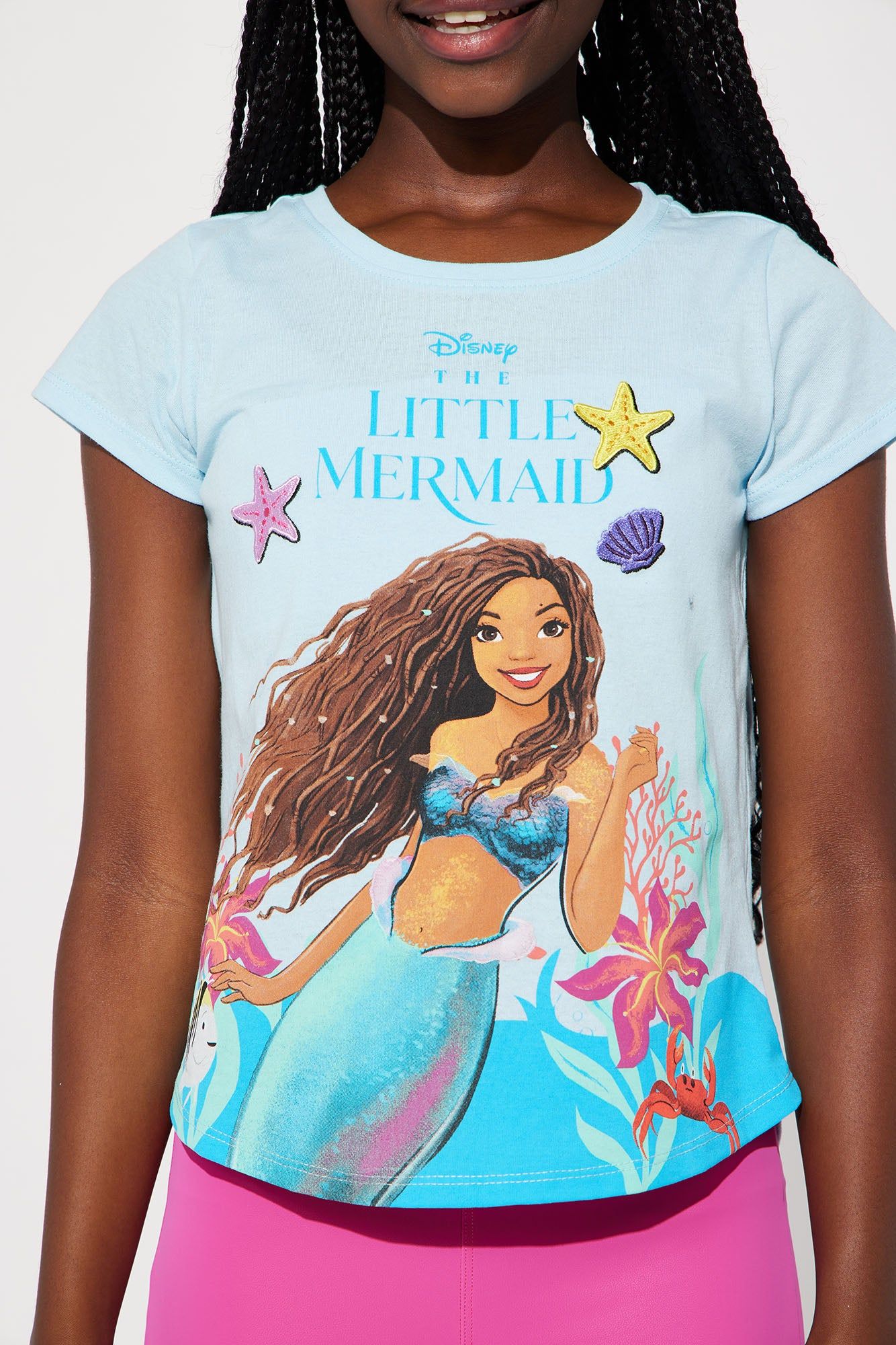 Mini The Little Mermaid Short Sleeve Tee - Light Blue sold by Fashion Nova product image thumbnail 3