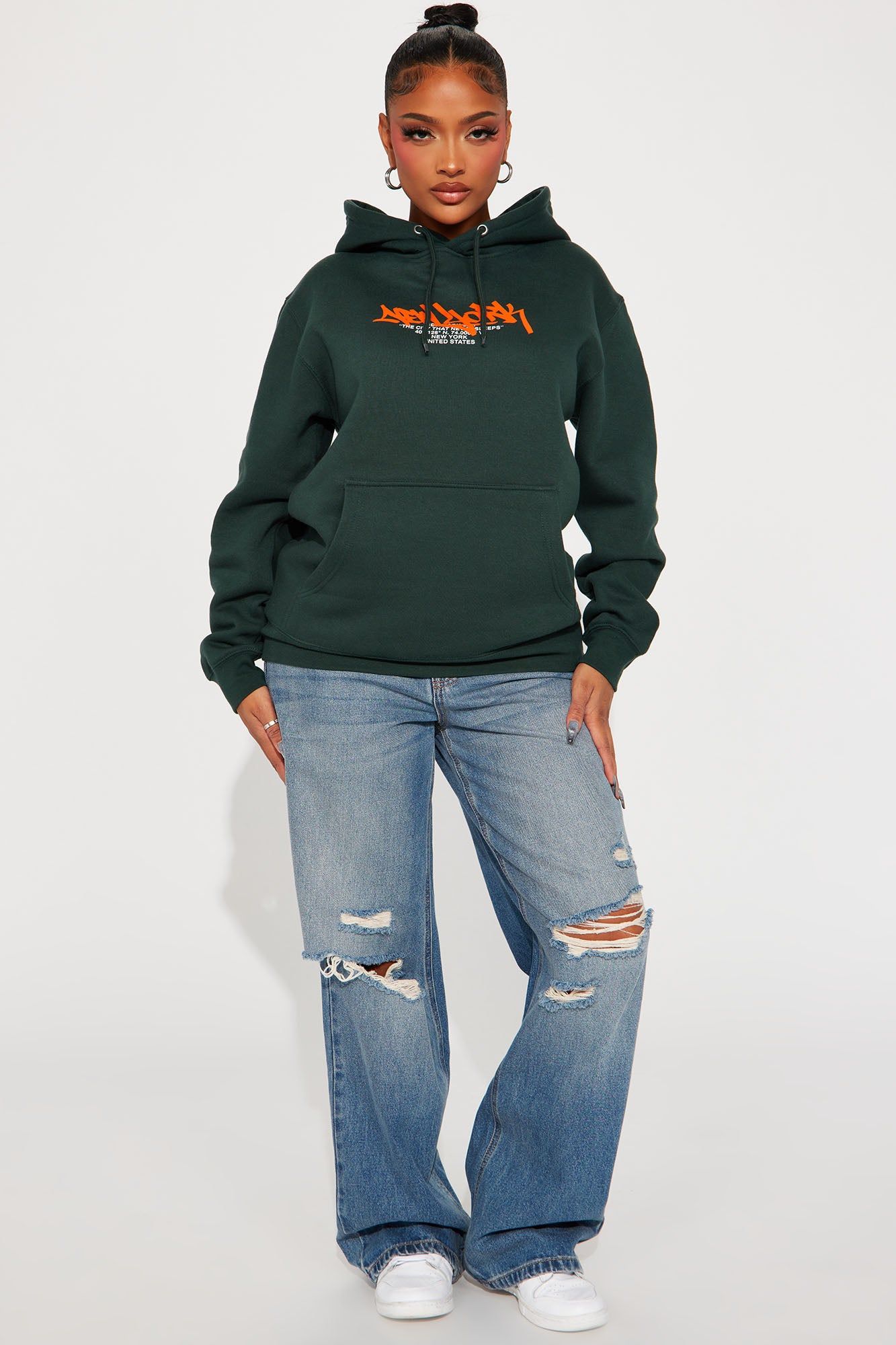 NYC Graff Hoodie - Hunter sold by Fashion Nova product image thumbnail 2
