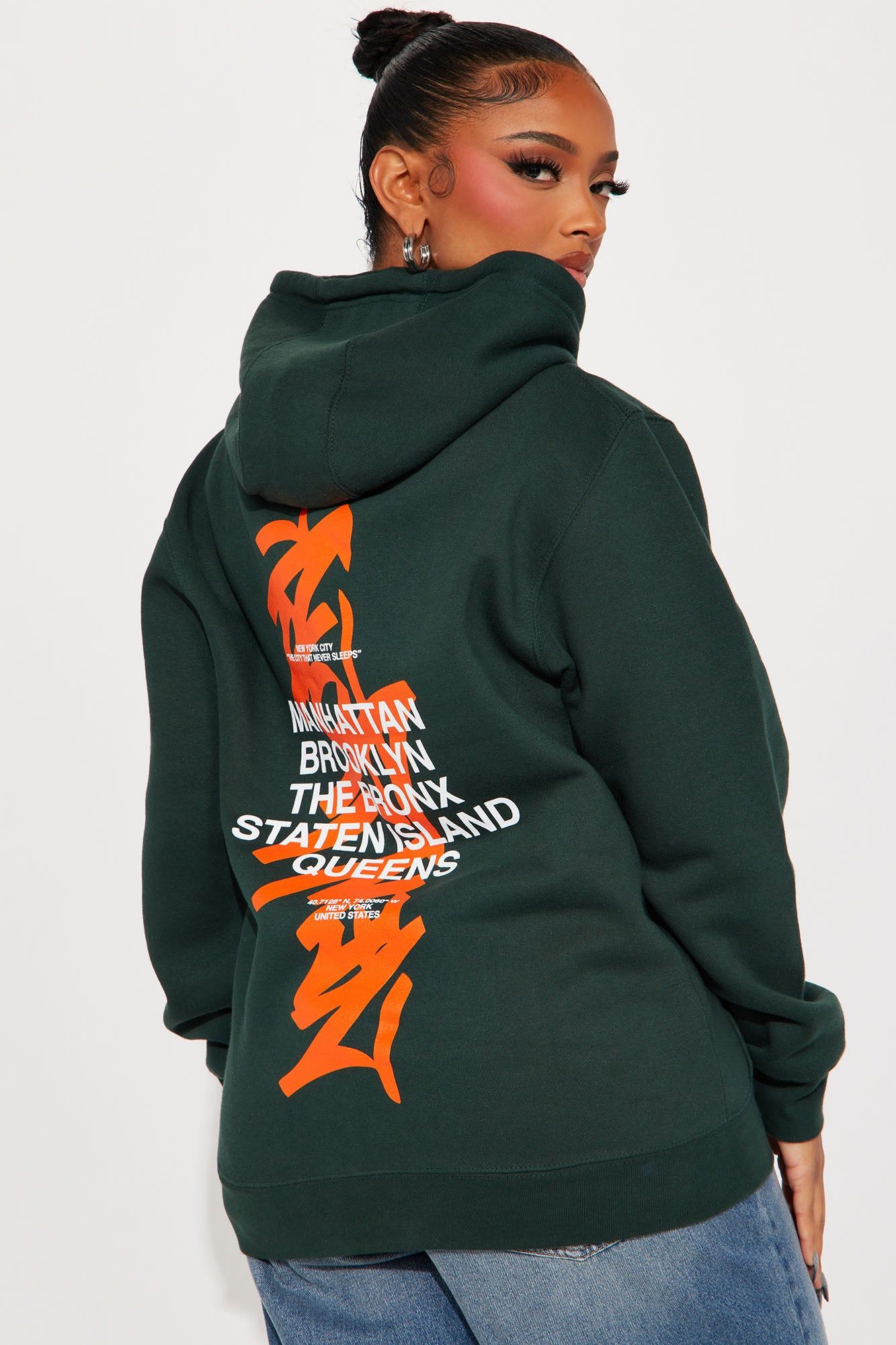 NYC Graff Hoodie - Hunter sold by Fashion Nova product image thumbnail 4