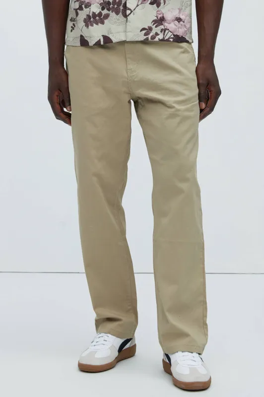 Ralphy Straight Pants - Khaki sold by Fashion Nova