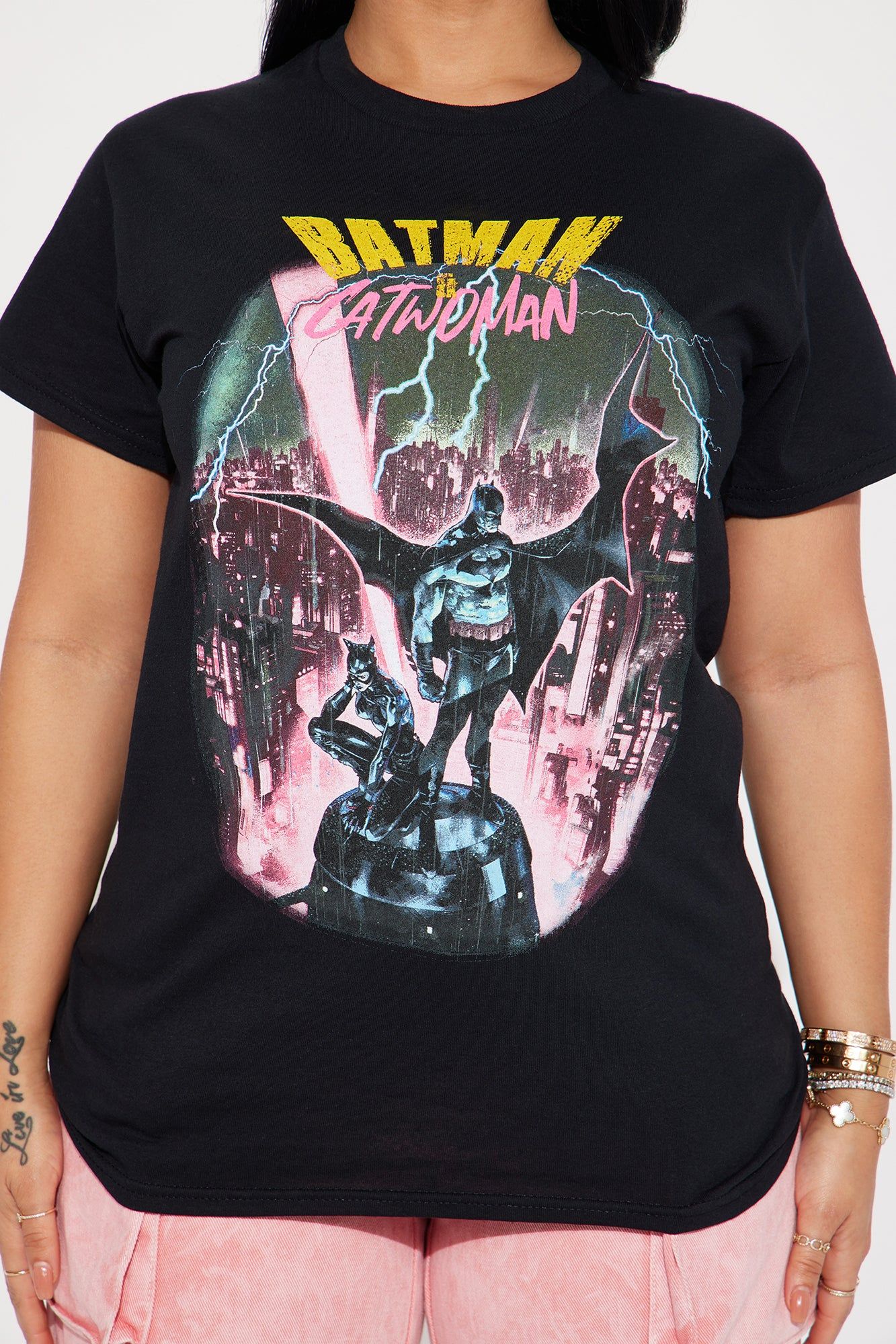 Batman And Catwoman Graphic Tee - Black sold by Fashion Nova product image thumbnail 3