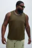 Kalel Textured Tank Top - Olive sold by Fashion Nova
