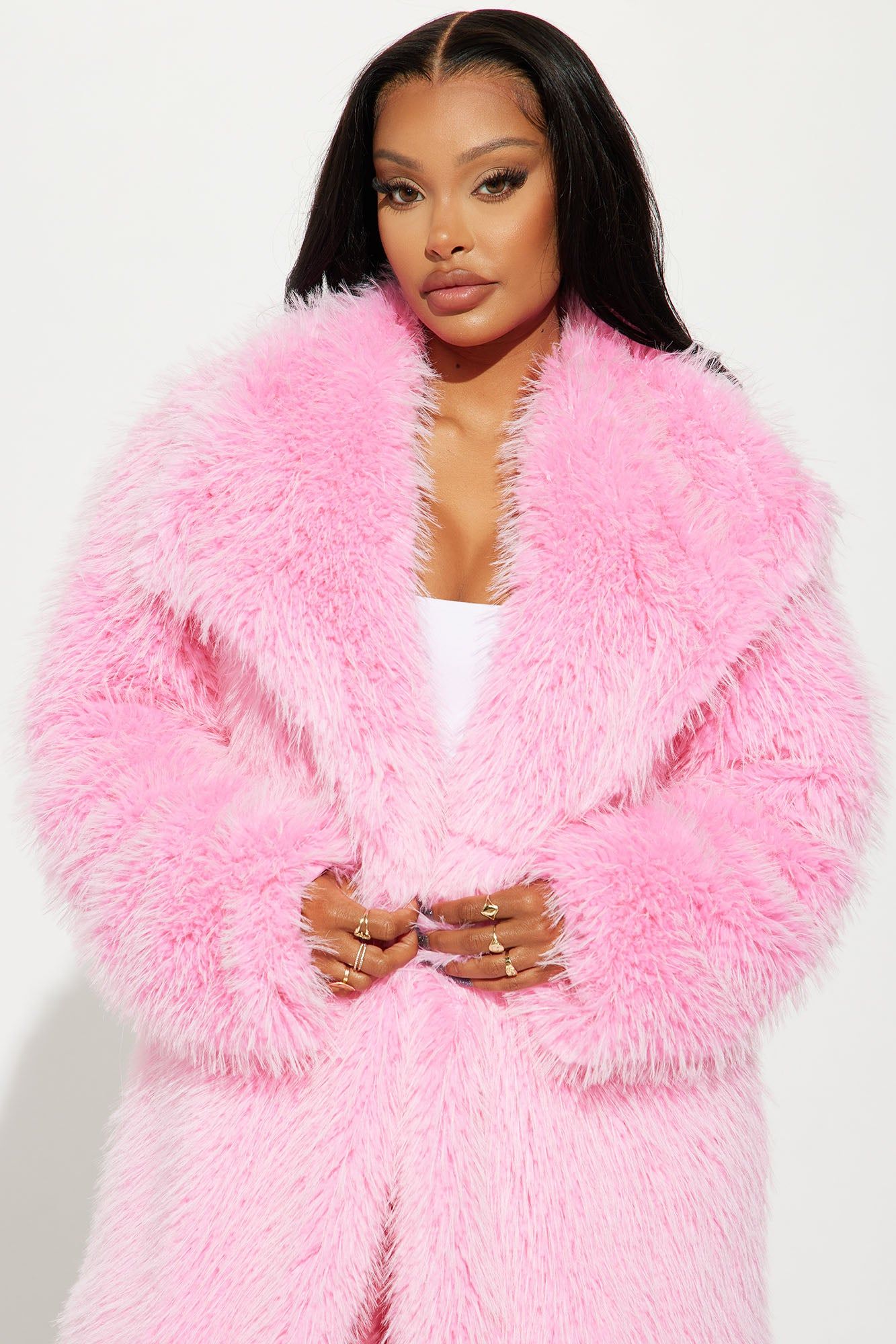 Poppin' Off Faux Fur Coat - Pink sold by Fashion Nova product image thumbnail 2