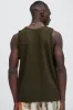 Kalel Textured Tank Top - Olive sold by Fashion Nova
