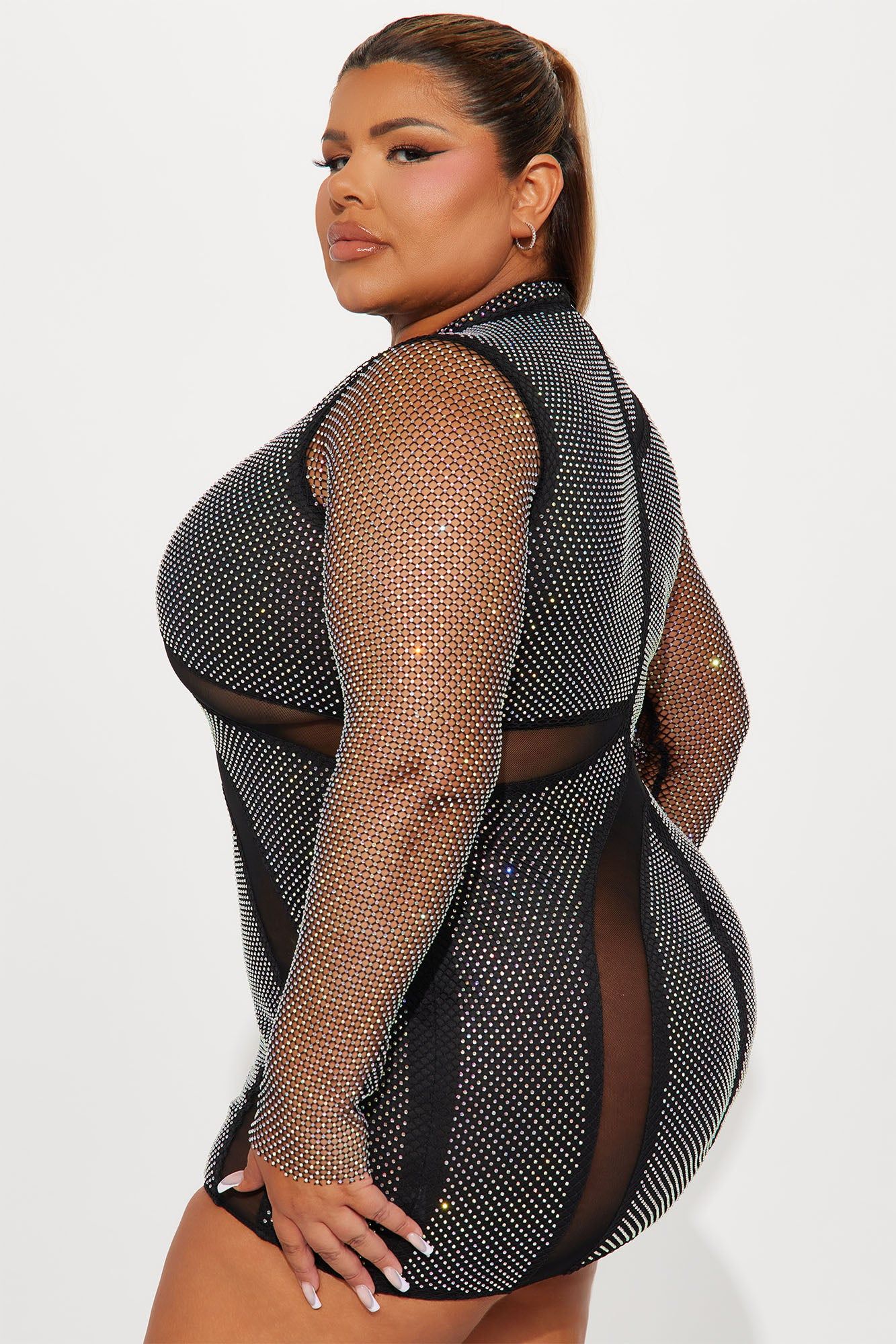 Twyla Embellished Mini Dress - Black sold by Fashion Nova product image thumbnail 6