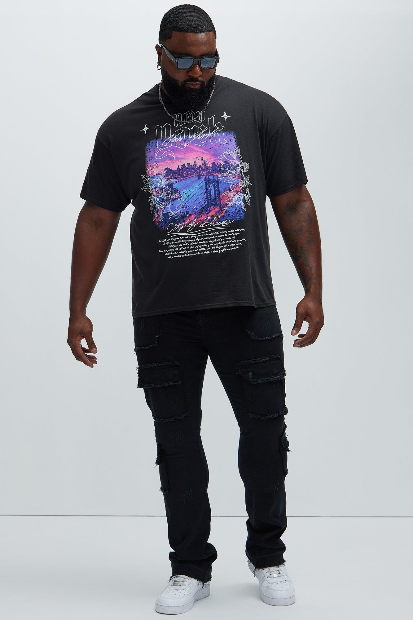 City Of Dreams NY Short Sleeve Tee - Black sold by Fashion Nova product image thumbnail 5