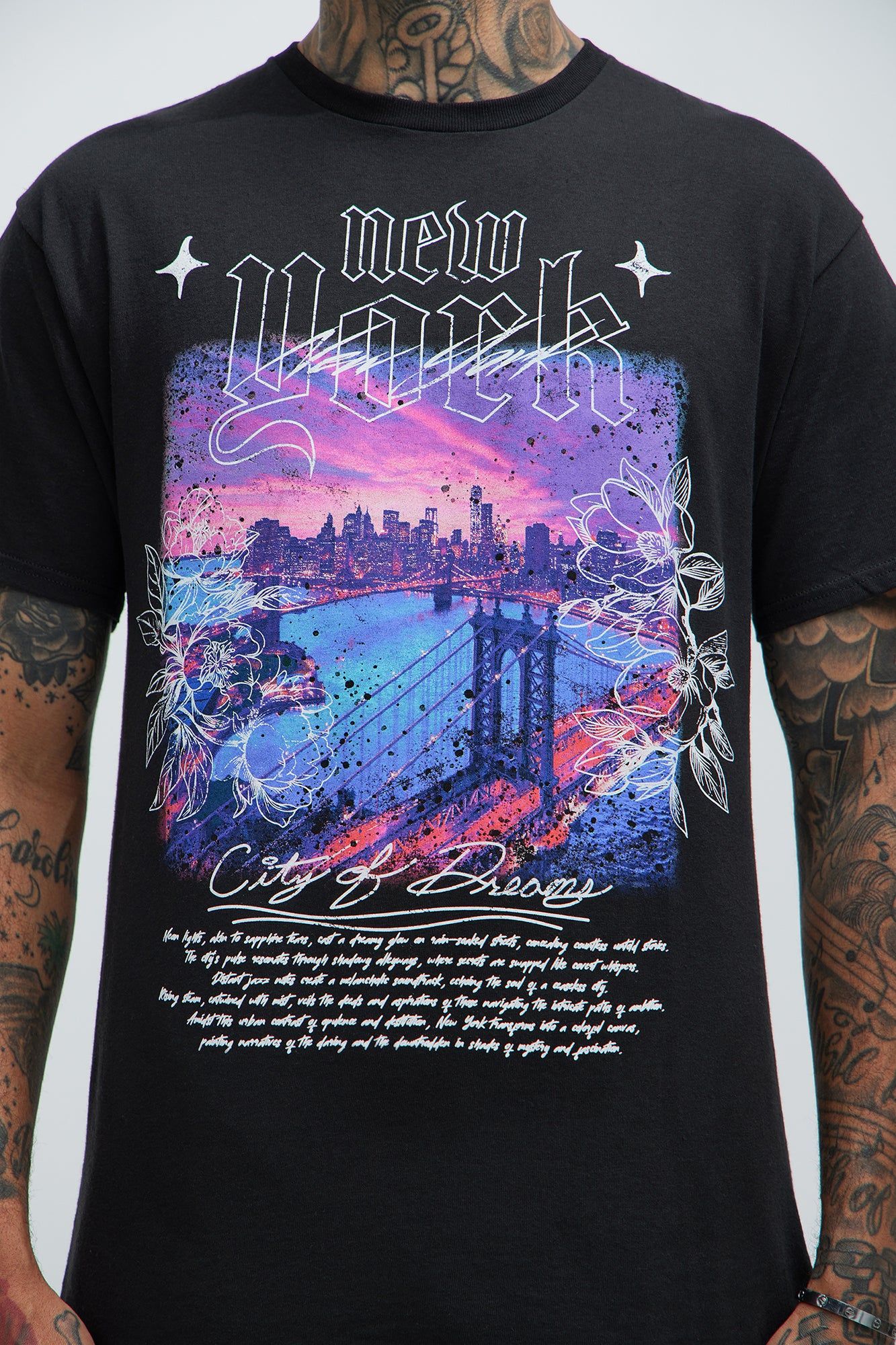 City Of Dreams NY Short Sleeve Tee - Black sold by Fashion Nova product image thumbnail 3
