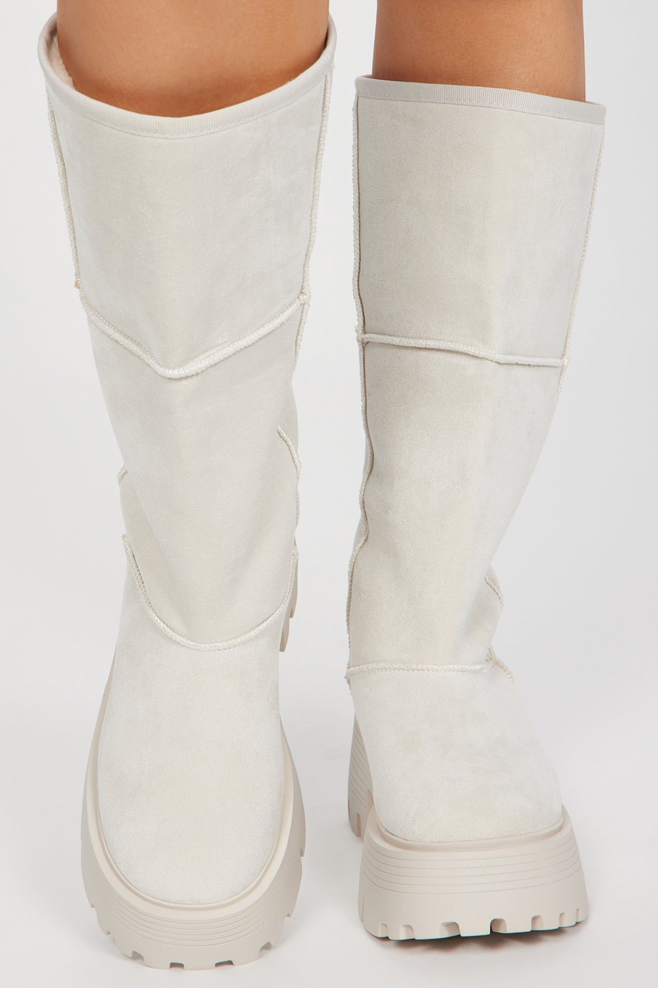 Warm Moments Knee High Boots - Ivory sold by Fashion Nova product image thumbnail 2