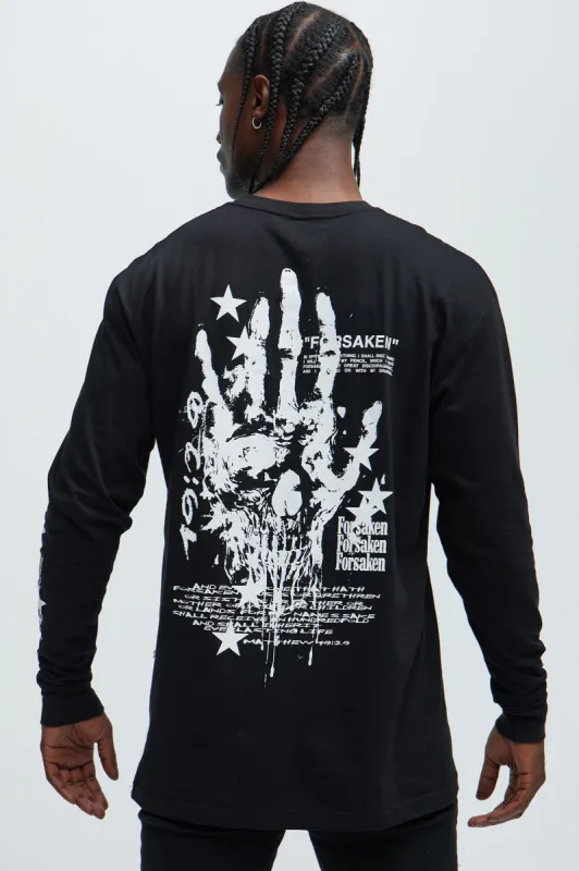 I Am Forsaken Long Sleeve Tee - Black sold by Fashion Nova