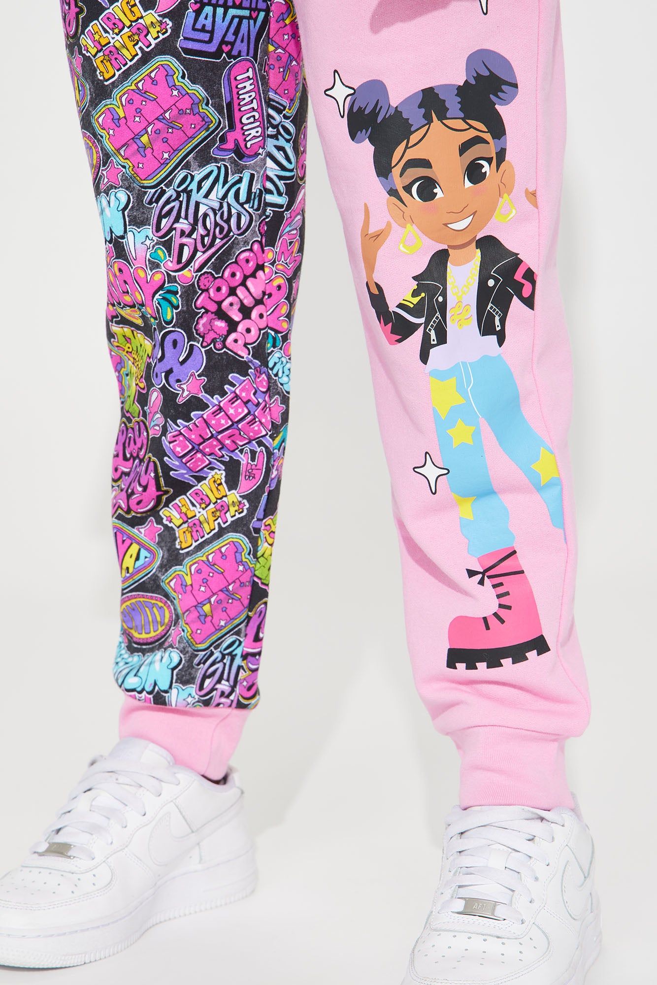 Mini Lay Lay Shining Star Fleece Jogger Set - Pink sold by Fashion Nova product image thumbnail 4