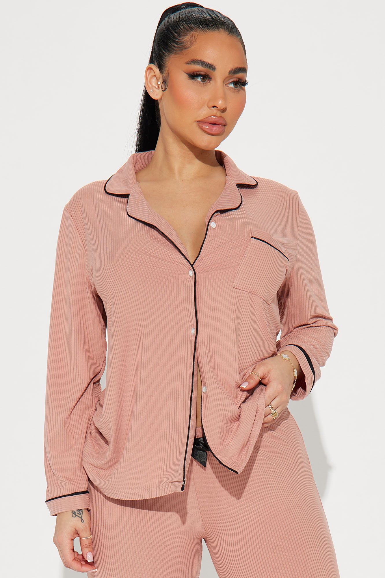 Cozy And Snuggly PJ Pants Set - Brown sold by Fashion Nova product image thumbnail 2