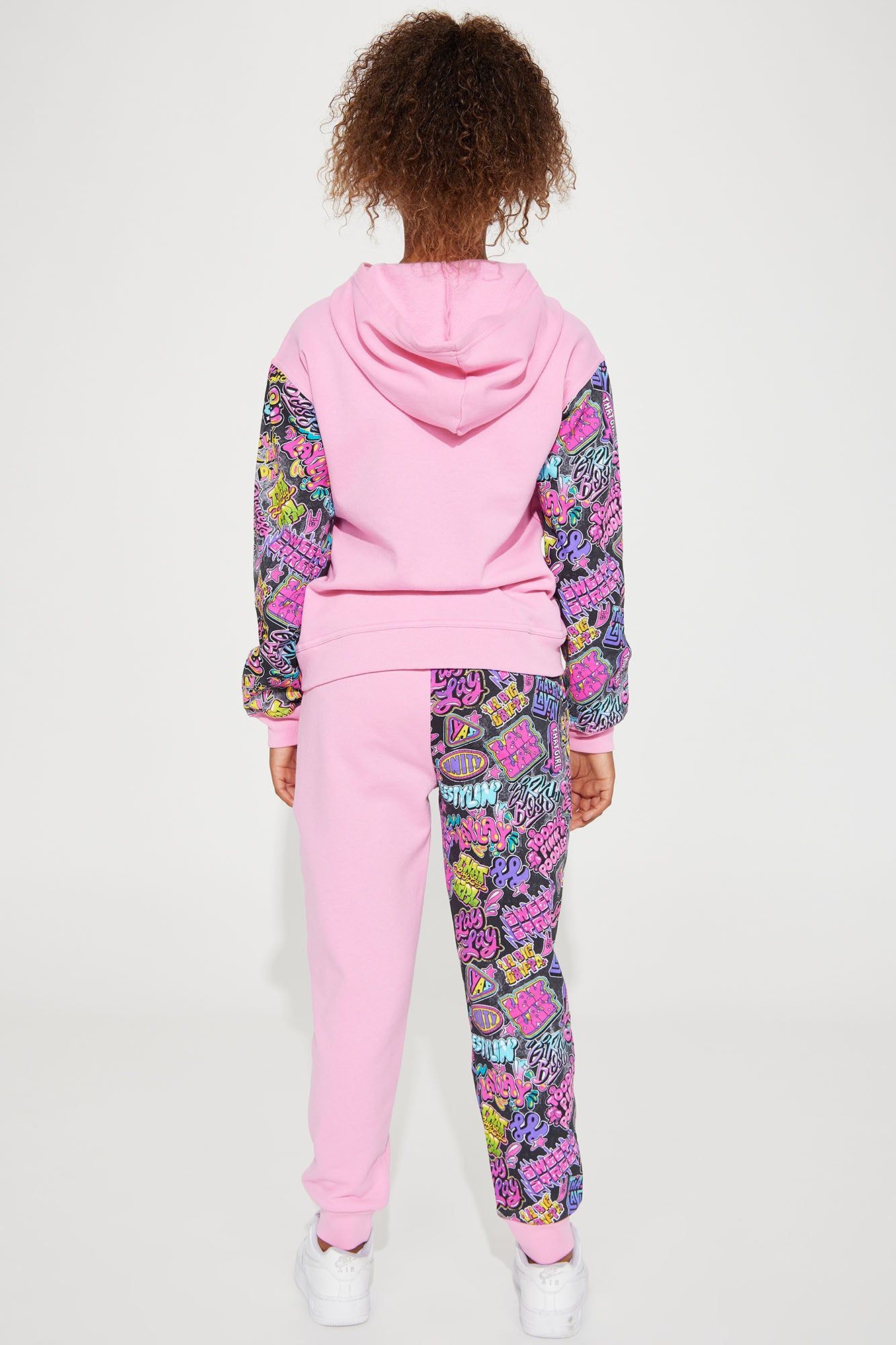 Mini Lay Lay Shining Star Fleece Jogger Set - Pink sold by Fashion Nova product image thumbnail 5