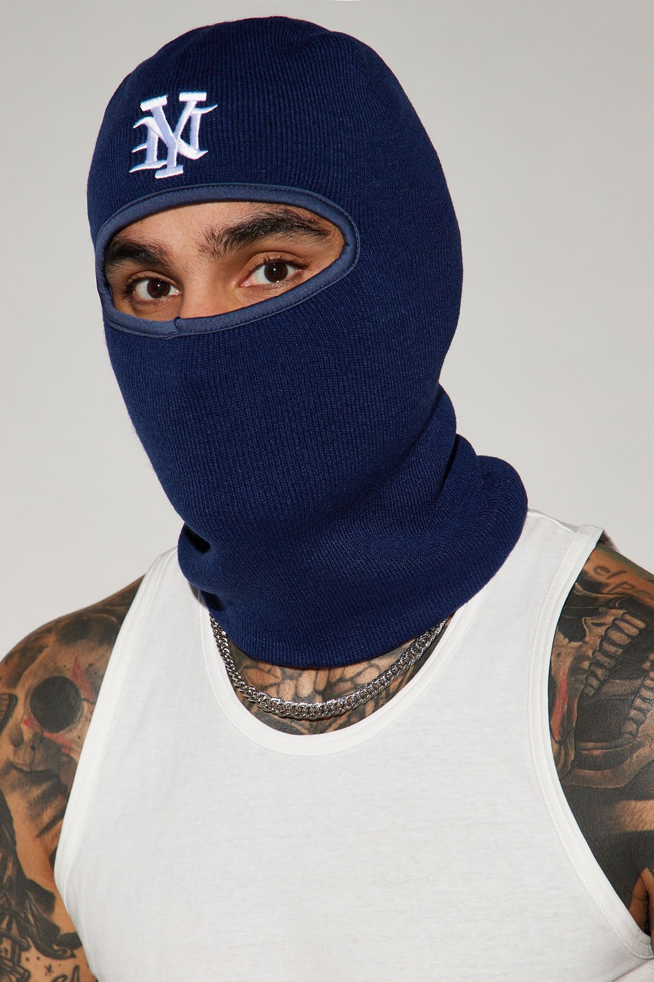NY Balaclava - Navy sold by Fashion Nova