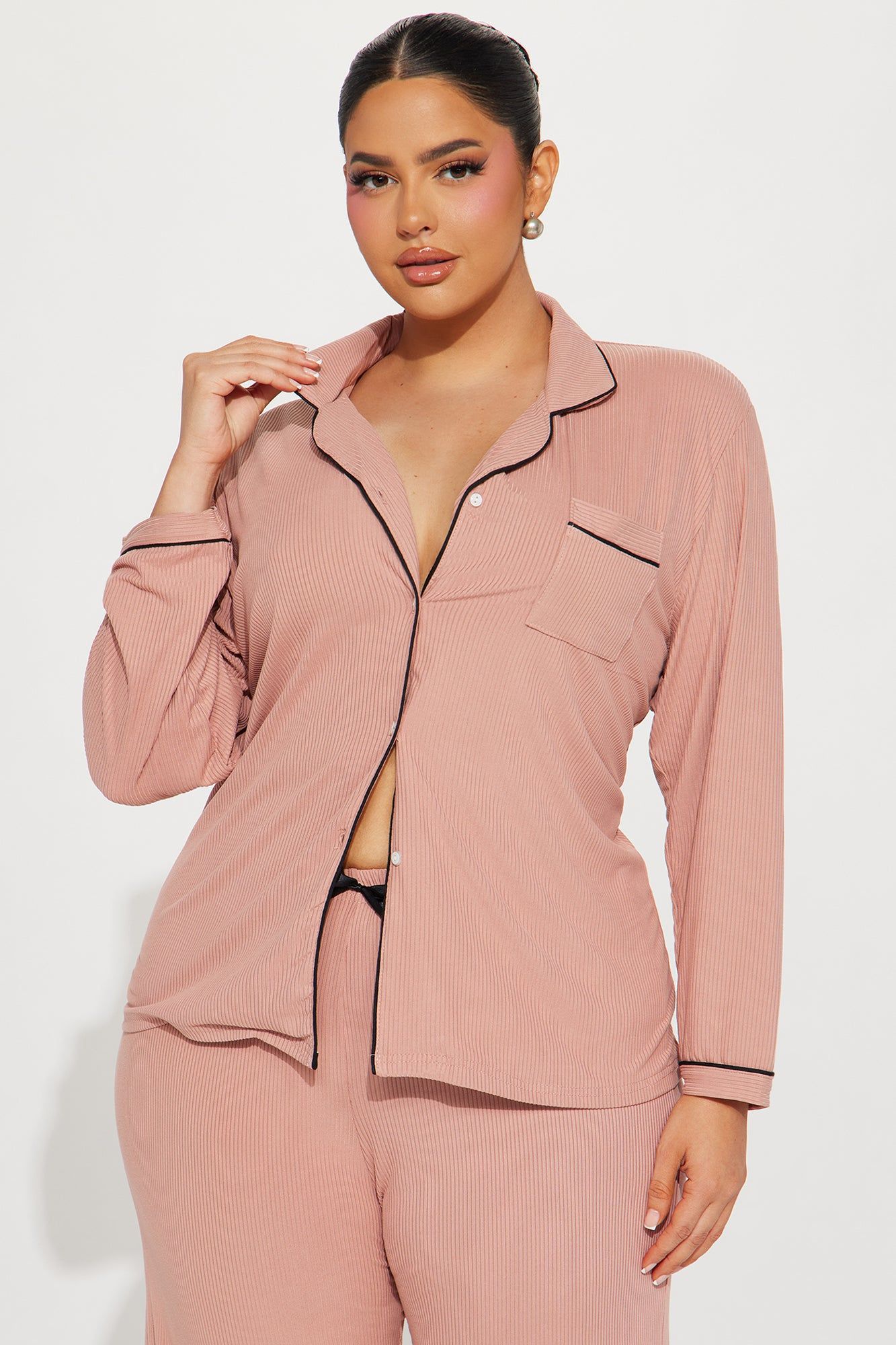 Cozy And Snuggly PJ Pants Set - Brown sold by Fashion Nova product image thumbnail 5