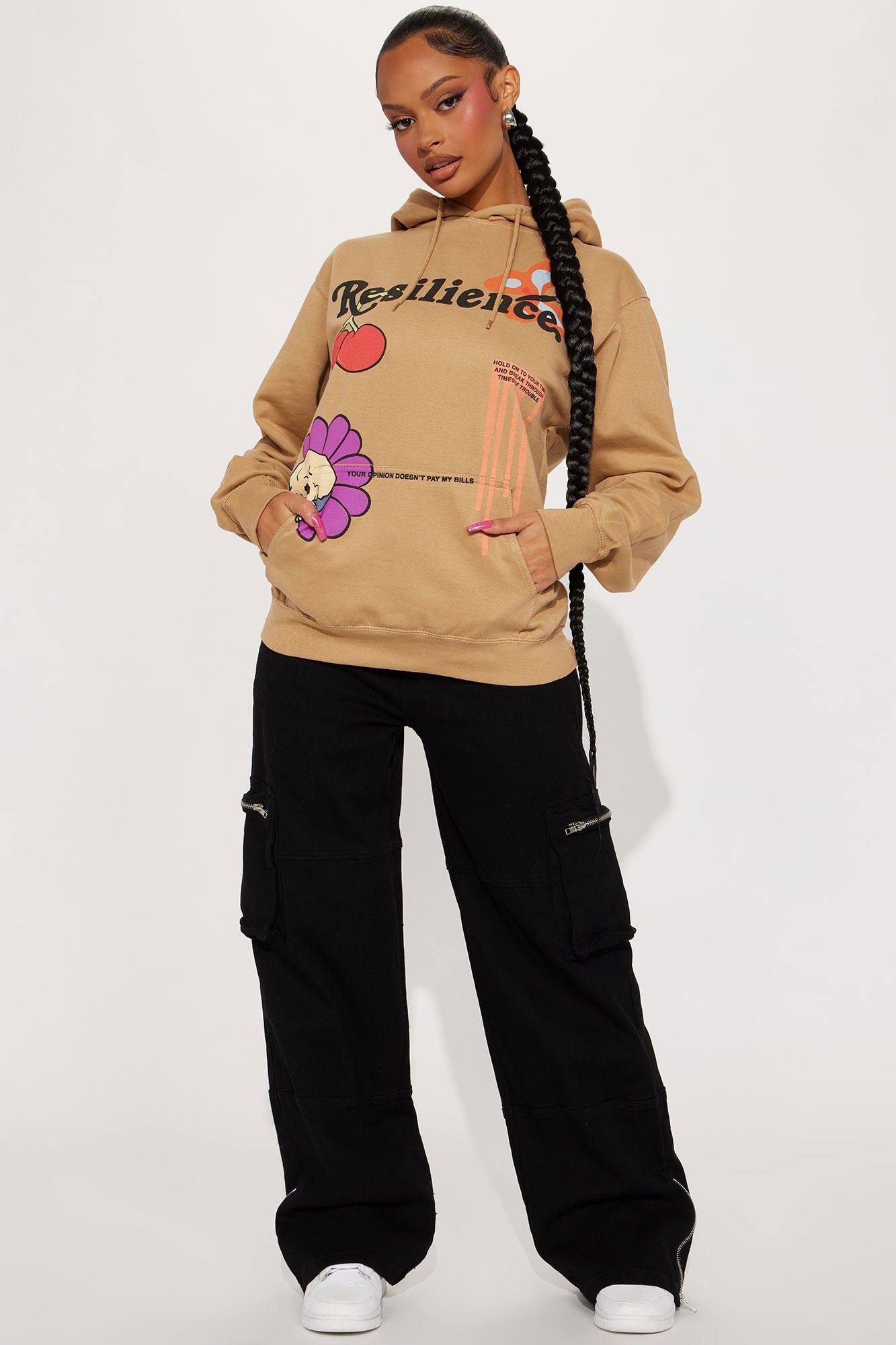 Resilience Graphic Hoodie - Nude sold by Fashion Nova product image thumbnail 2