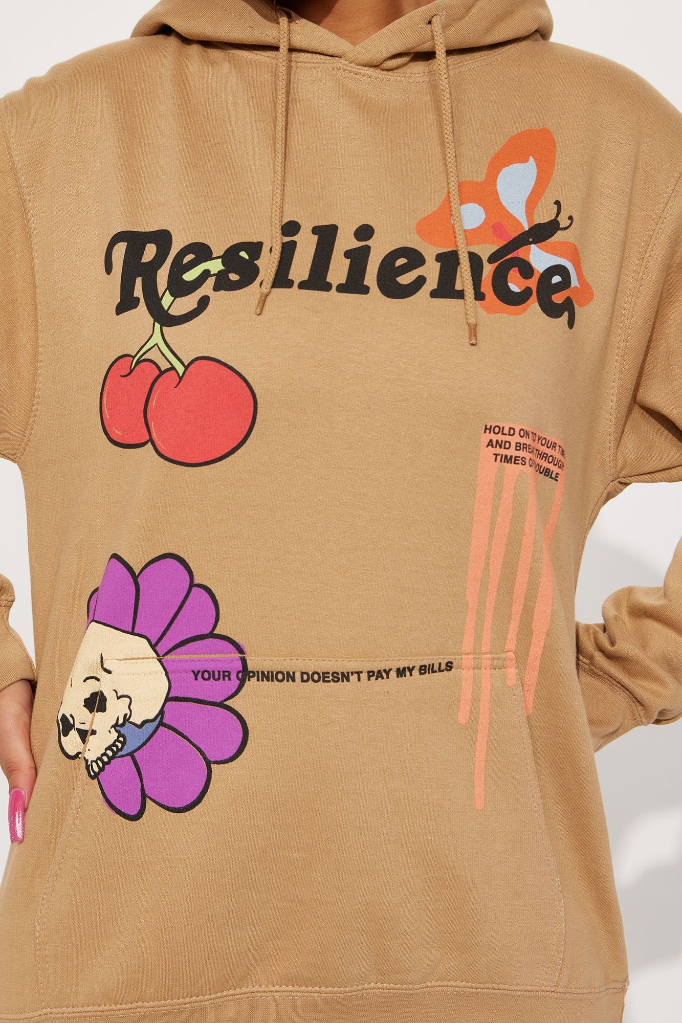 Resilience Graphic Hoodie - Nude sold by Fashion Nova product image thumbnail 3
