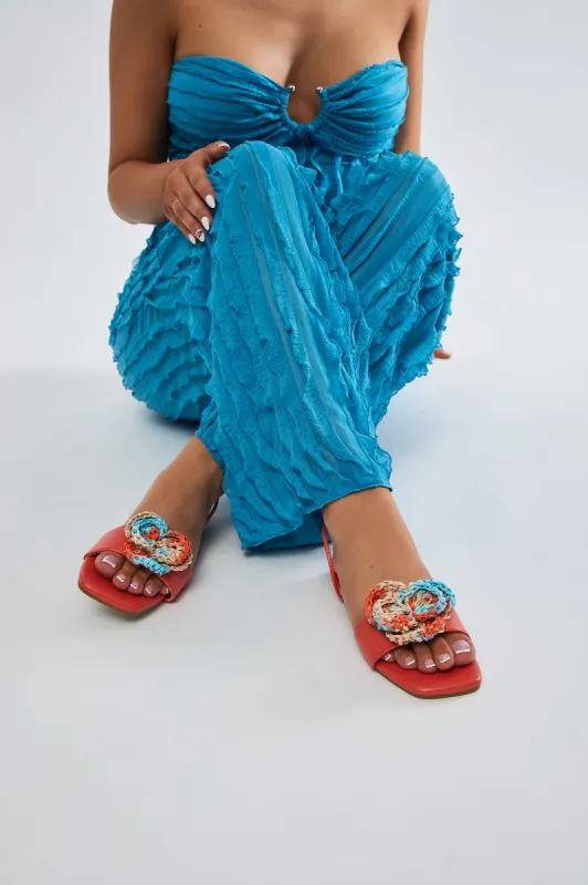 On Weekends Wrap Up Sandals - Orange sold by Fashion Nova