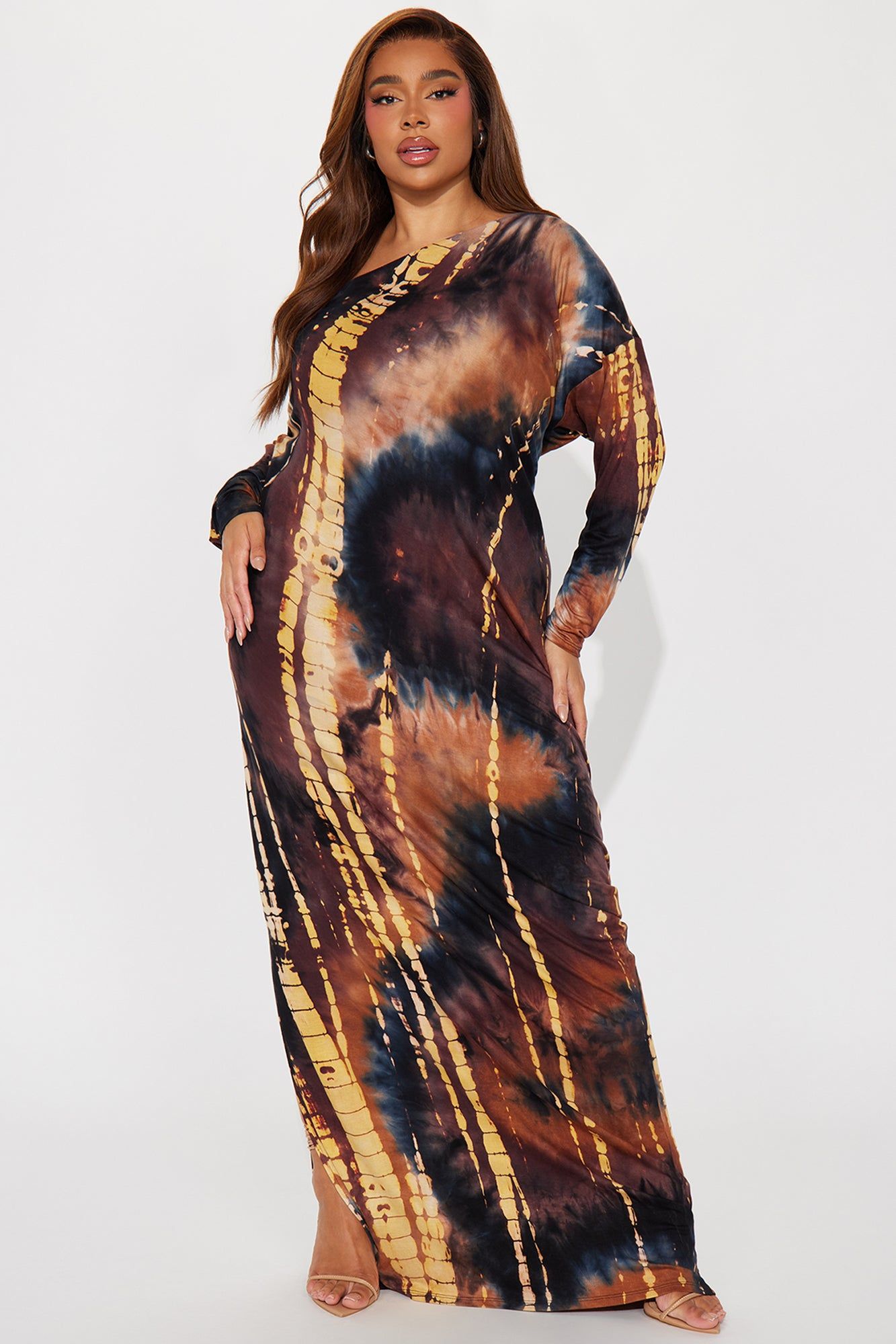 Greta Off Shoulder Maxi Dress - Black/combo sold by Fashion Nova product image thumbnail 4