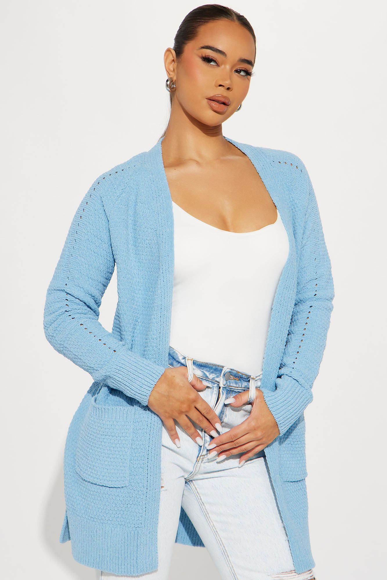 Cartia Cardigan - Blue sold by Fashion Nova
