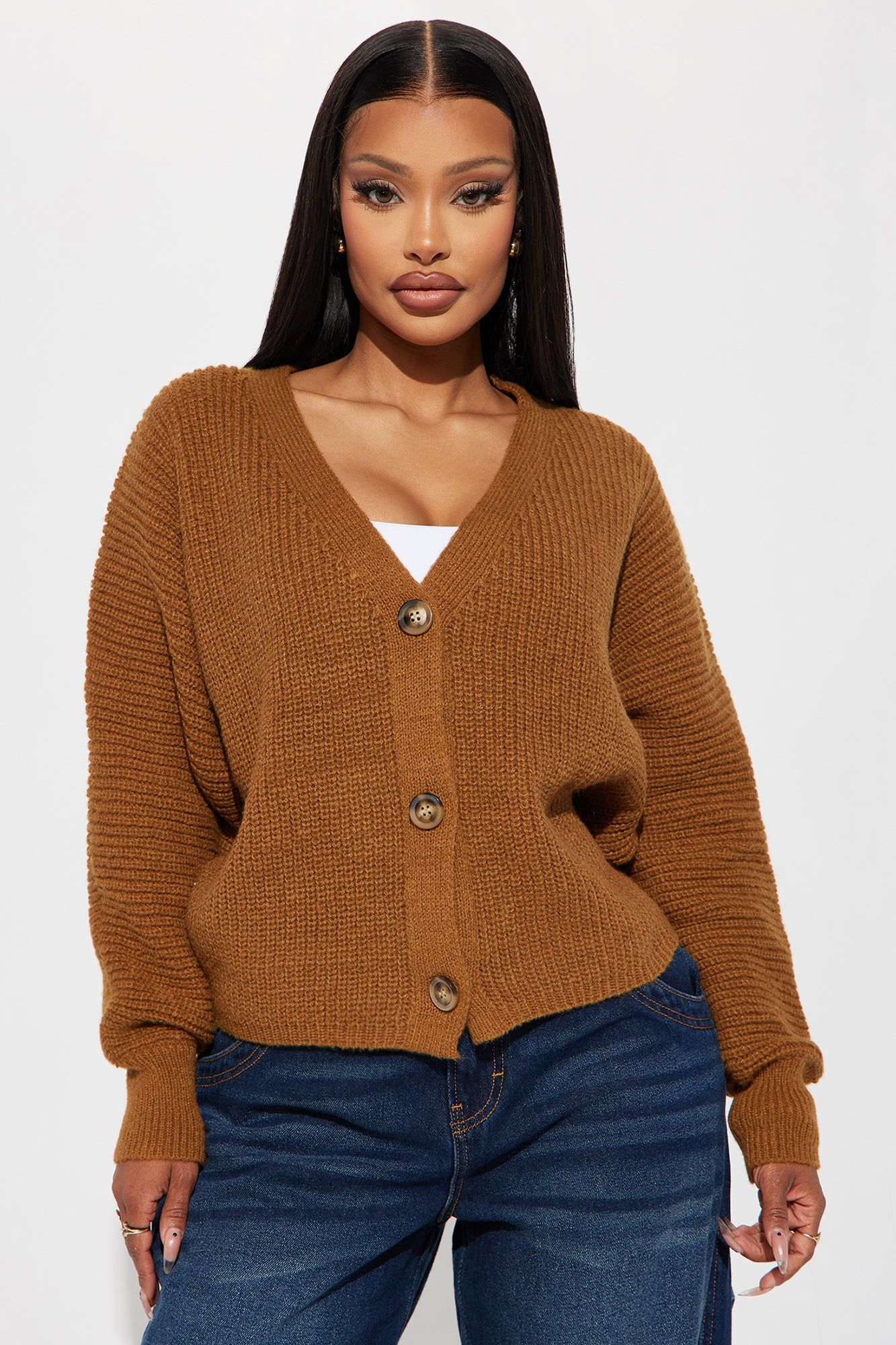 Morning Stroll Cardigan - Brown sold by Fashion Nova