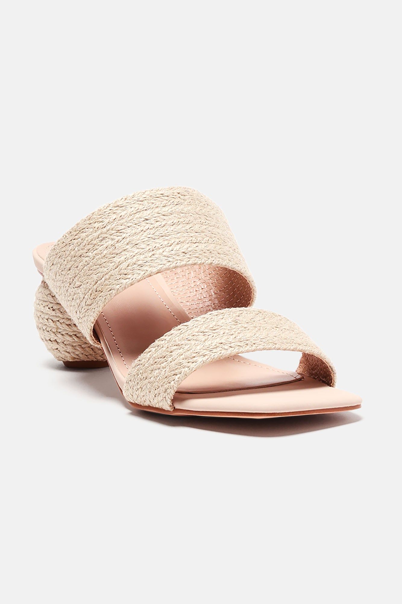 Off To Paradise Heeled Sandals - Natural/Combo sold by Fashion Nova product image thumbnail 4
