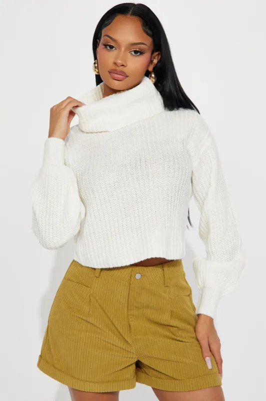 Jaylaani Sweater Top - Ivory made by Fashion Nova