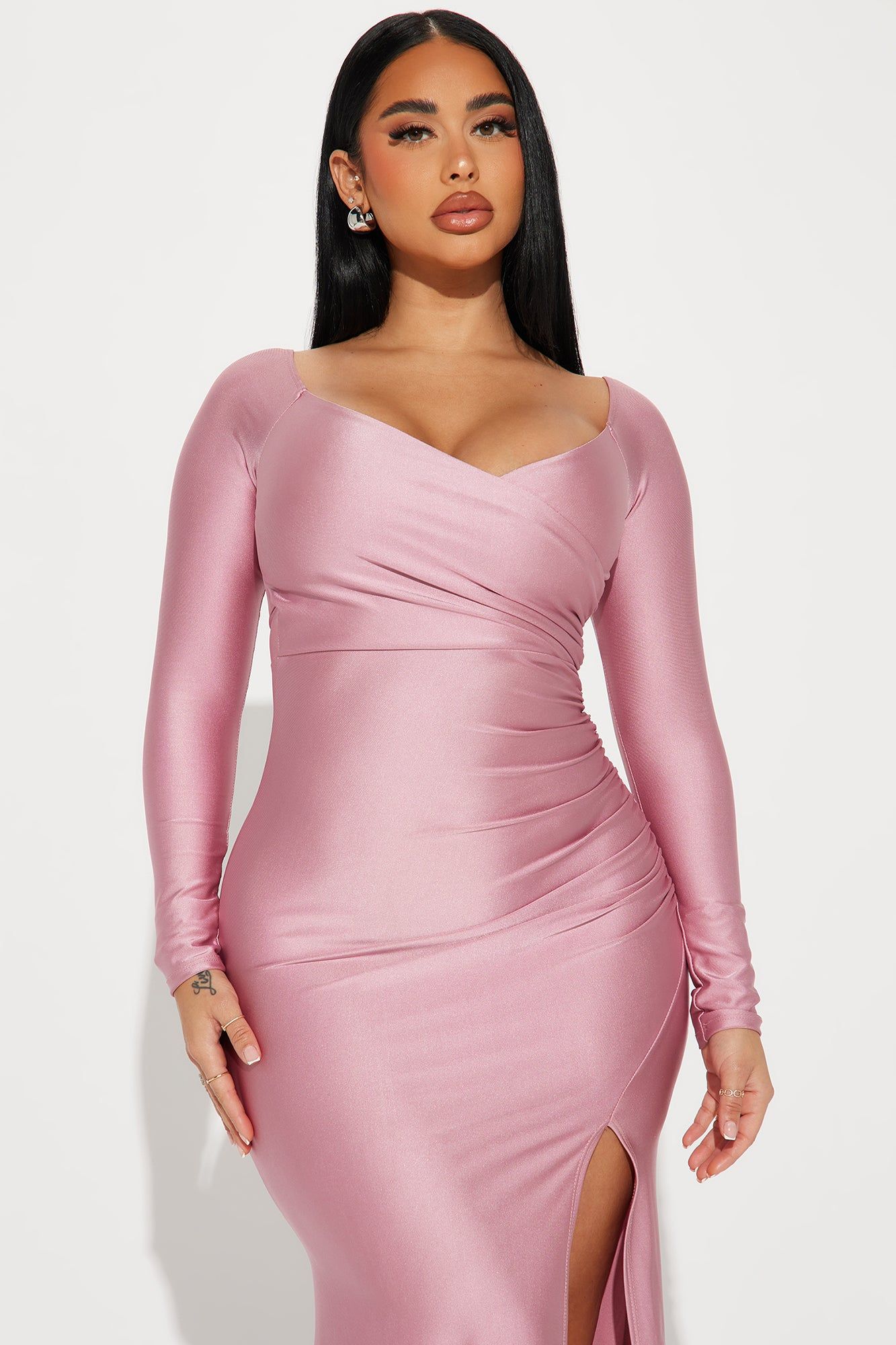 Kellie Tricot Gown - Pink sold by Fashion Nova product image thumbnail 2