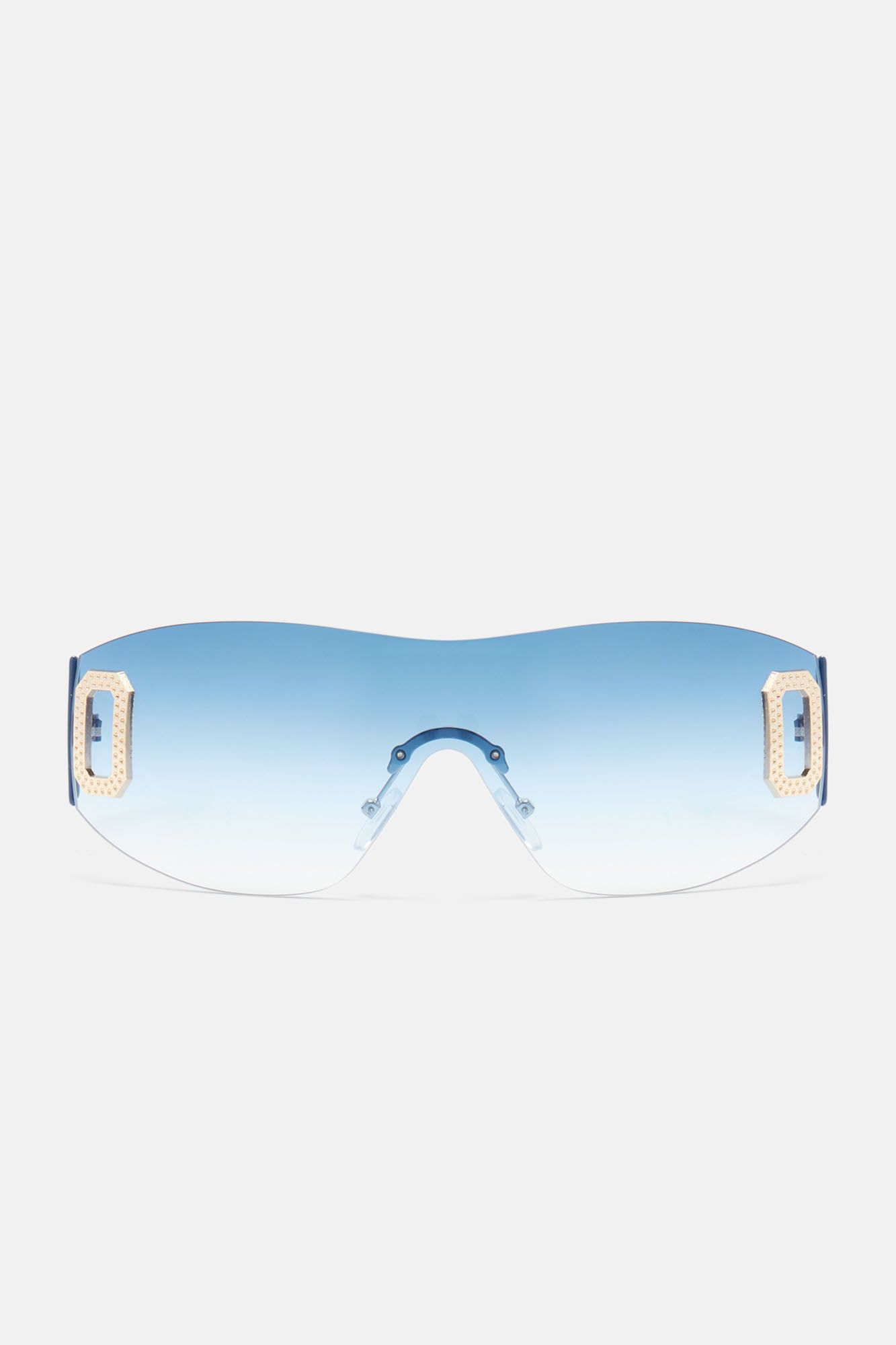 So Conceited Sunglasses - Blue sold by Fashion Nova product image thumbnail 2