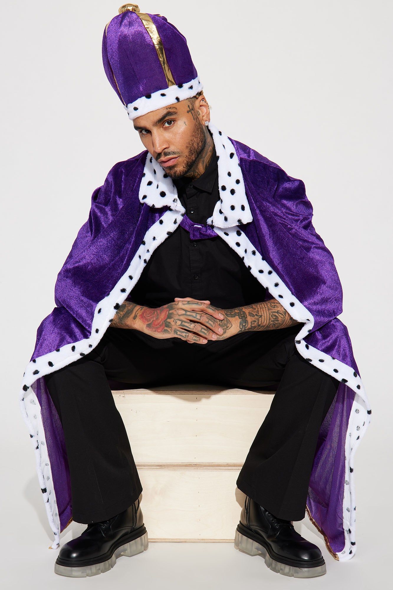 Royal King 2 Piece Costume Set - Purple sold by Fashion Nova product image thumbnail 2