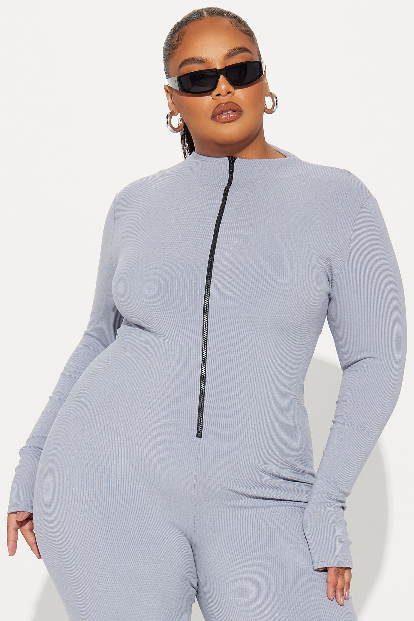 Sabrina Snatched Jumpsuit - Slate Grey sold by Fashion Nova product image thumbnail 3