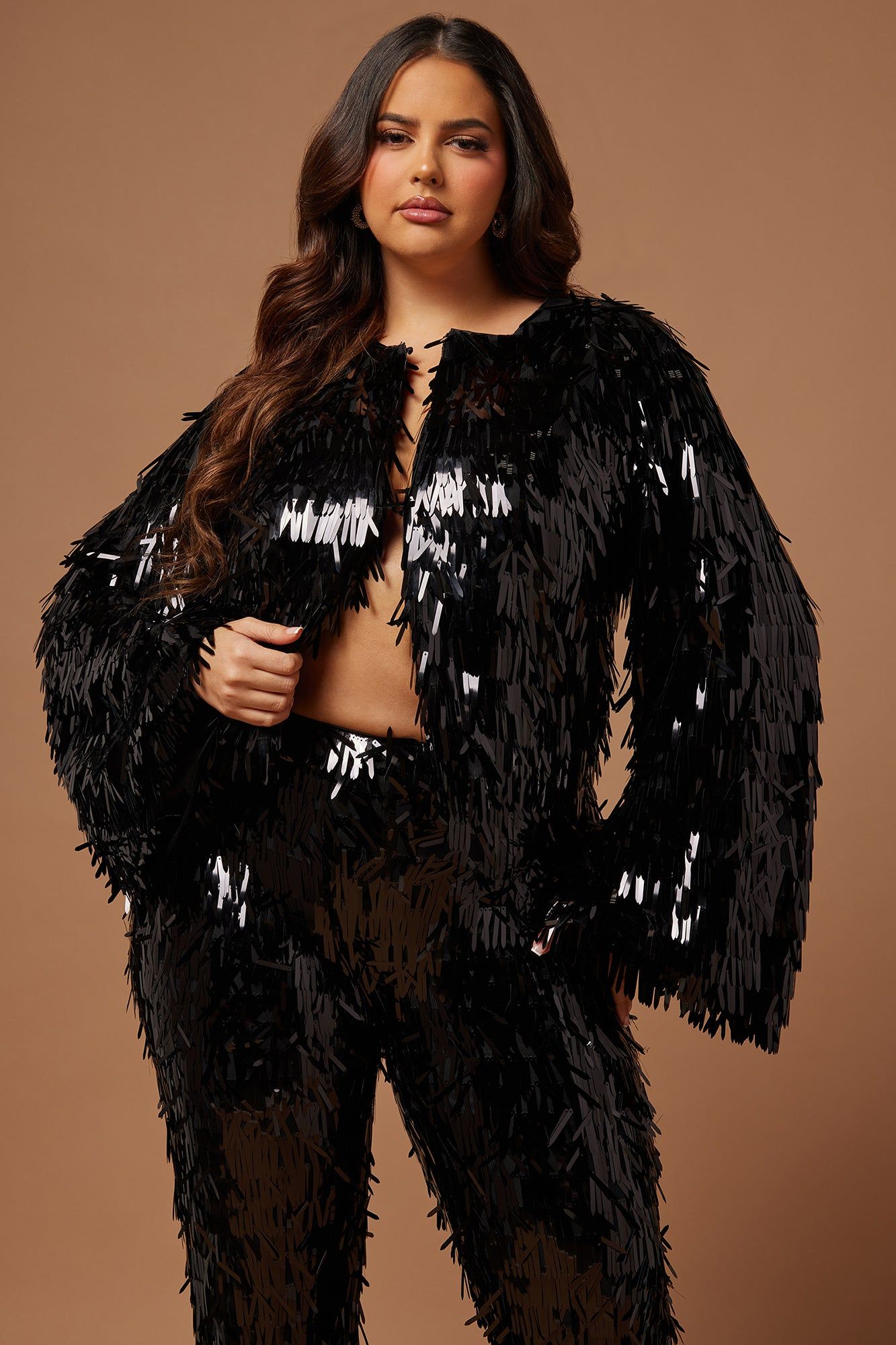 Rana Sequin Jacket - Black sold by Fashion Nova product image thumbnail 5