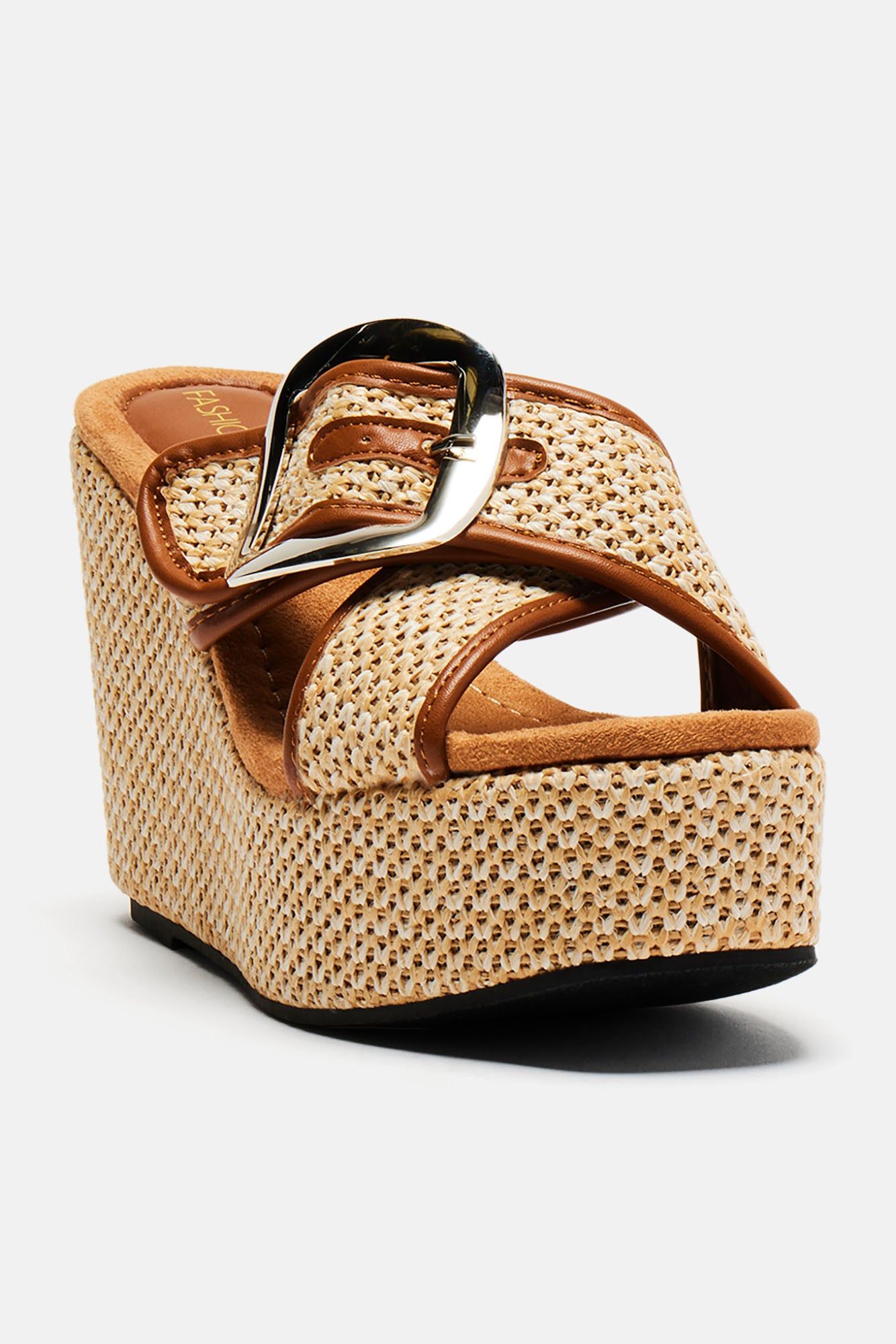My Kind Of Wedges - Tan sold by Fashion Nova product image thumbnail 3