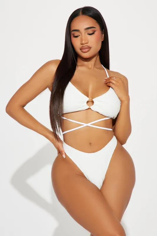Hanna 3 Piece Bikini Set - Ivory sold by Fashion Nova