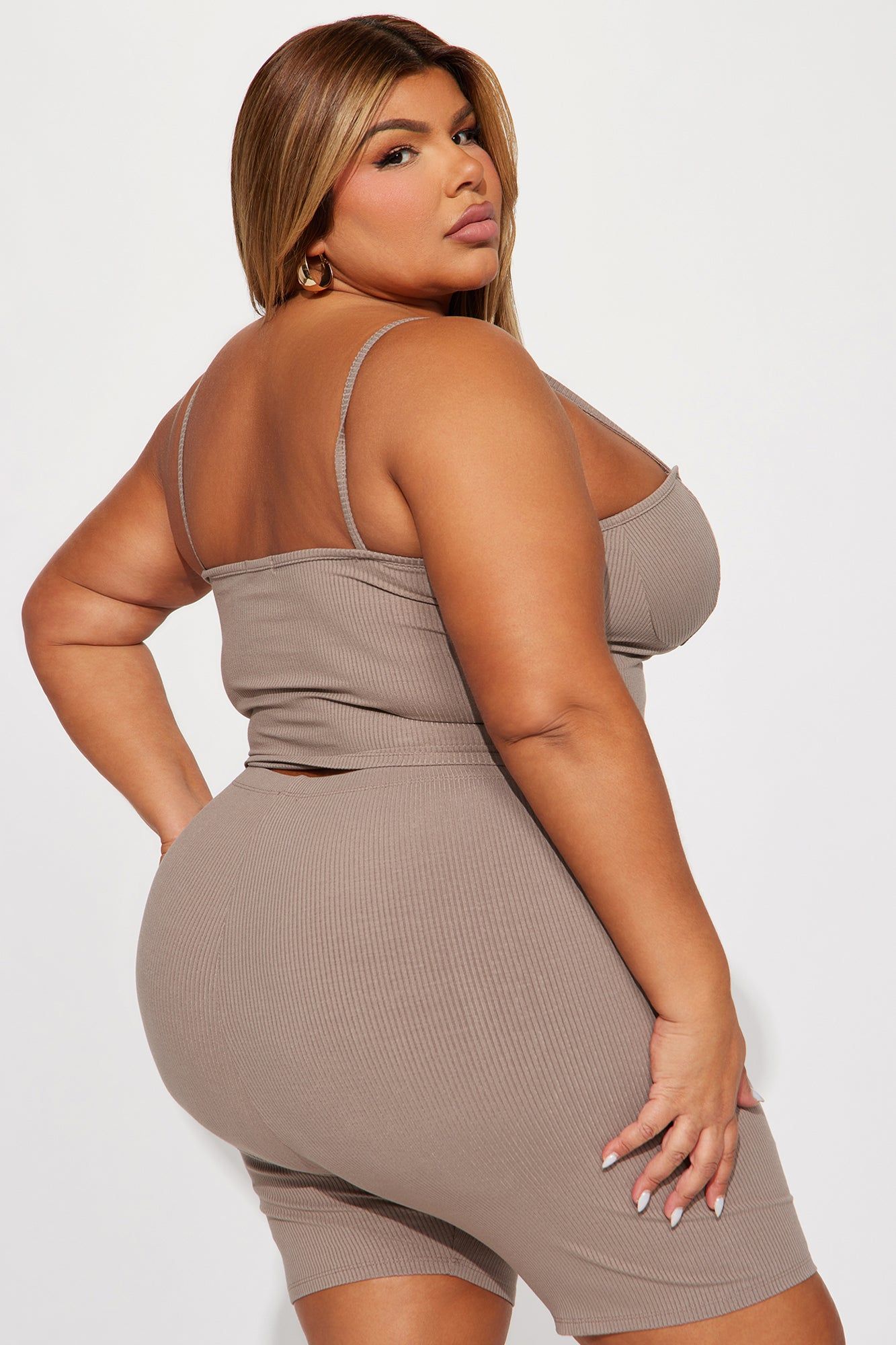 Helen Heavy Rib Short Set - Mocha sold by Fashion Nova product image thumbnail 6