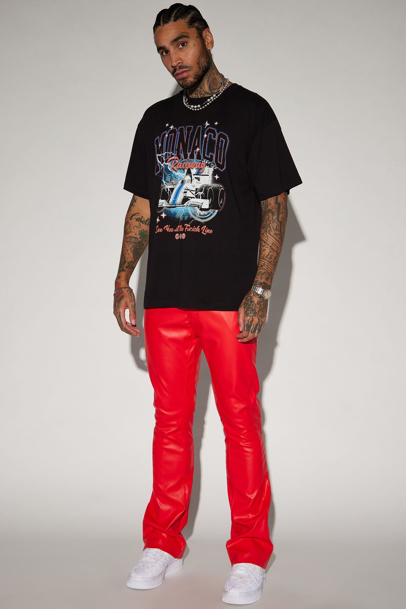 Finish Line Short Sleeve Tee - Black sold by Fashion Nova product image thumbnail 2