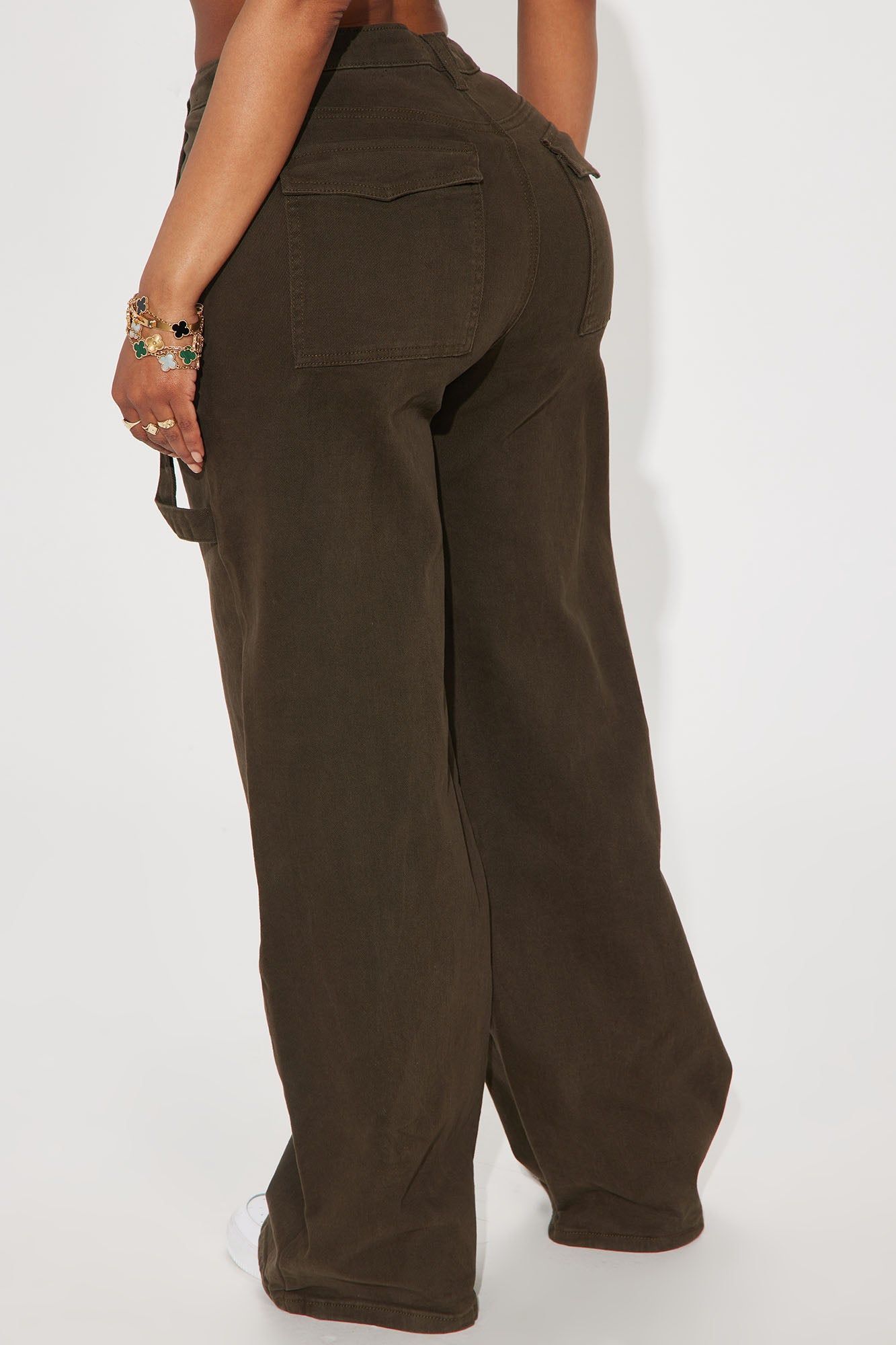 Olivia Wide Leg Cargo Pant - Olive sold by Fashion Nova product image thumbnail 4
