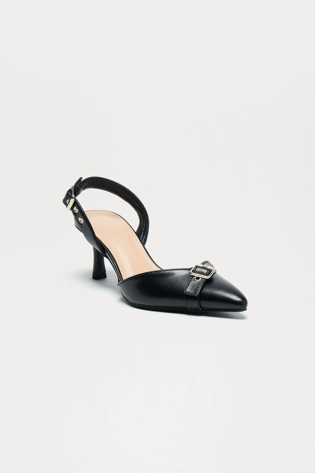 Chandler Buckle Pumps - Black sold by Fashion Nova product image thumbnail 3