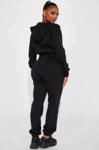 Brianna Jogger Pant Set - Black sold by Fashion Nova