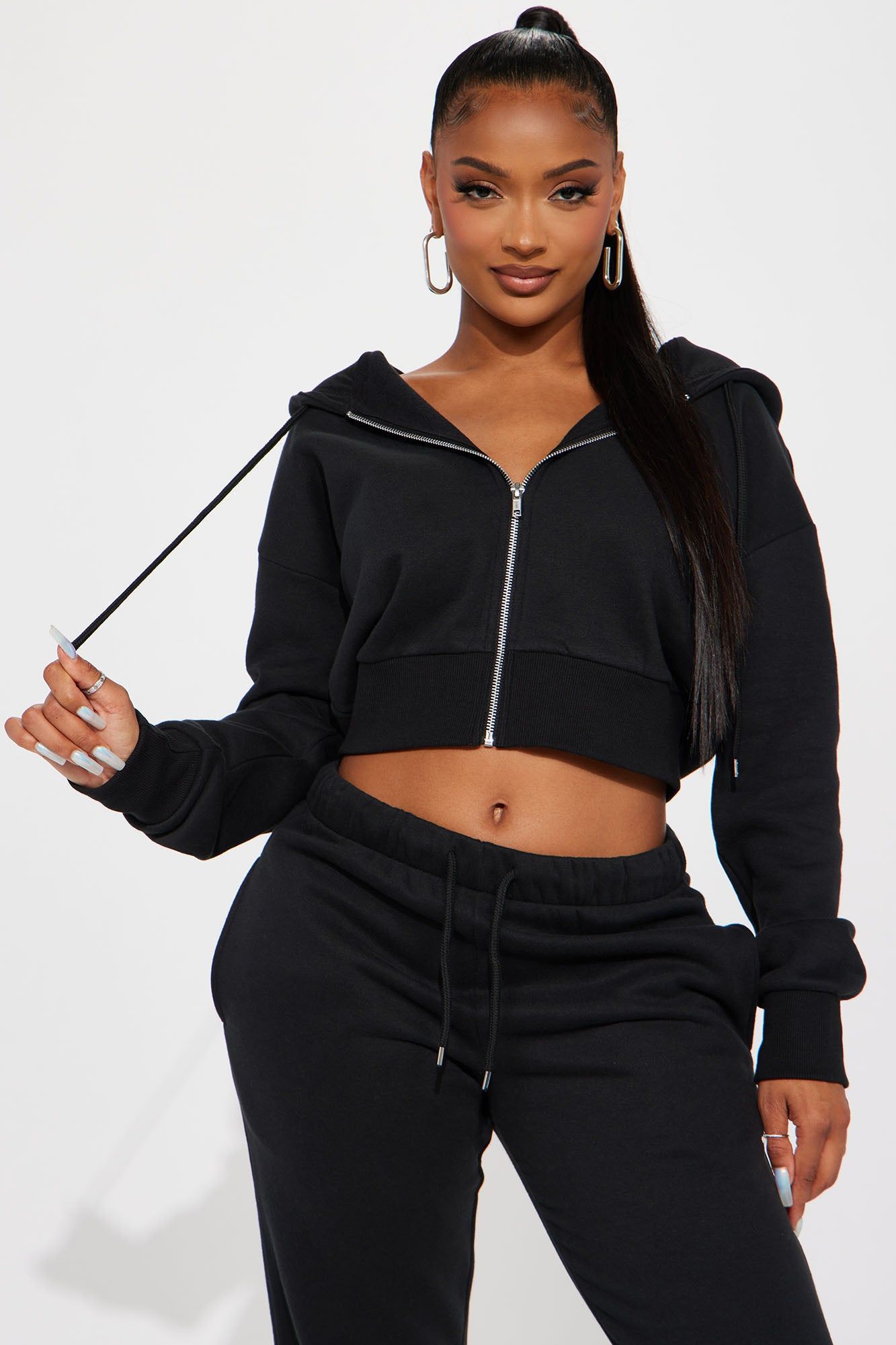 Brianna Jogger Pant Set - Black sold by Fashion Nova product image thumbnail 2