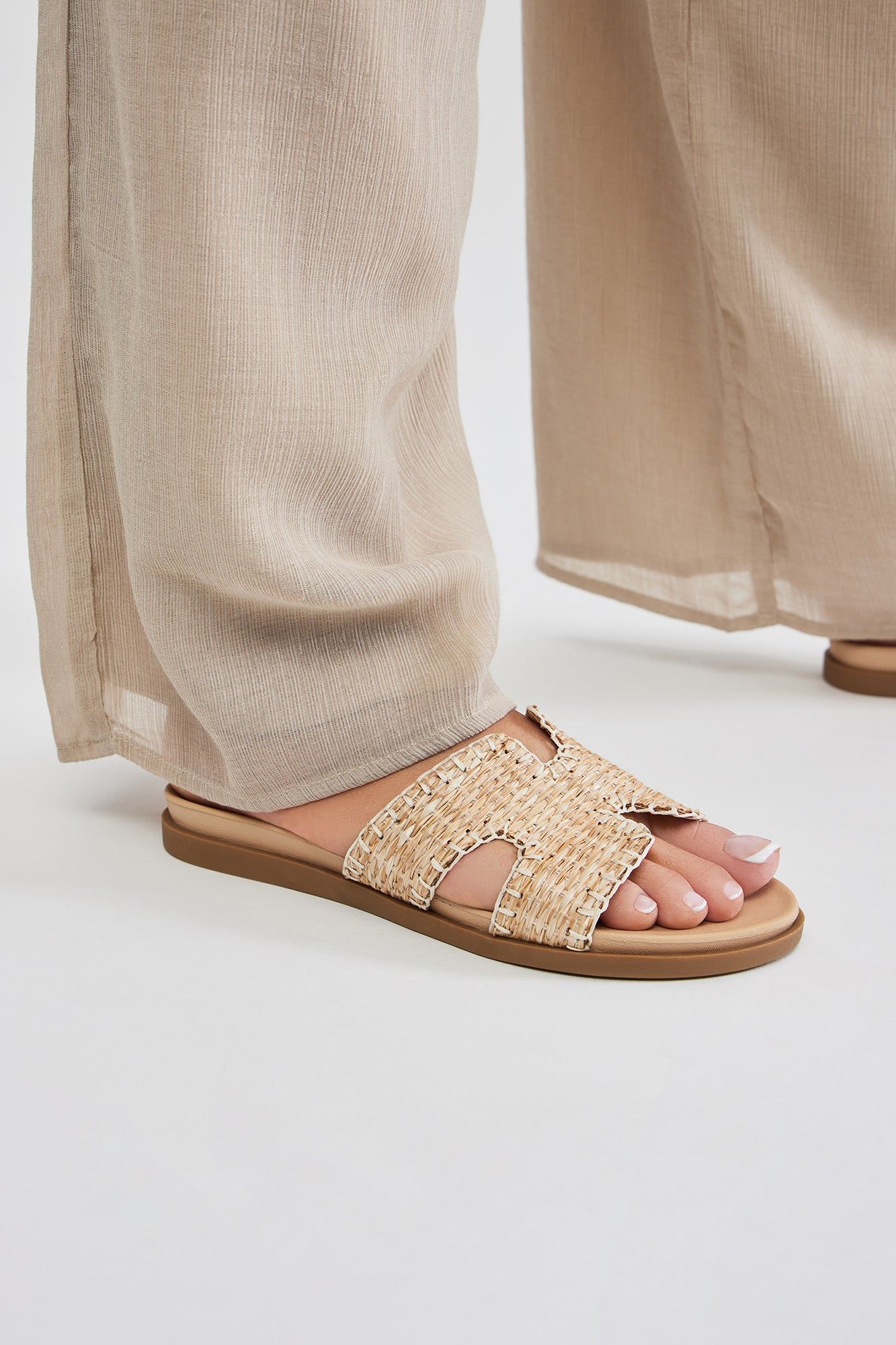 Just A Vacation Flat Sandals - Tan sold by Fashion Nova product image thumbnail 2