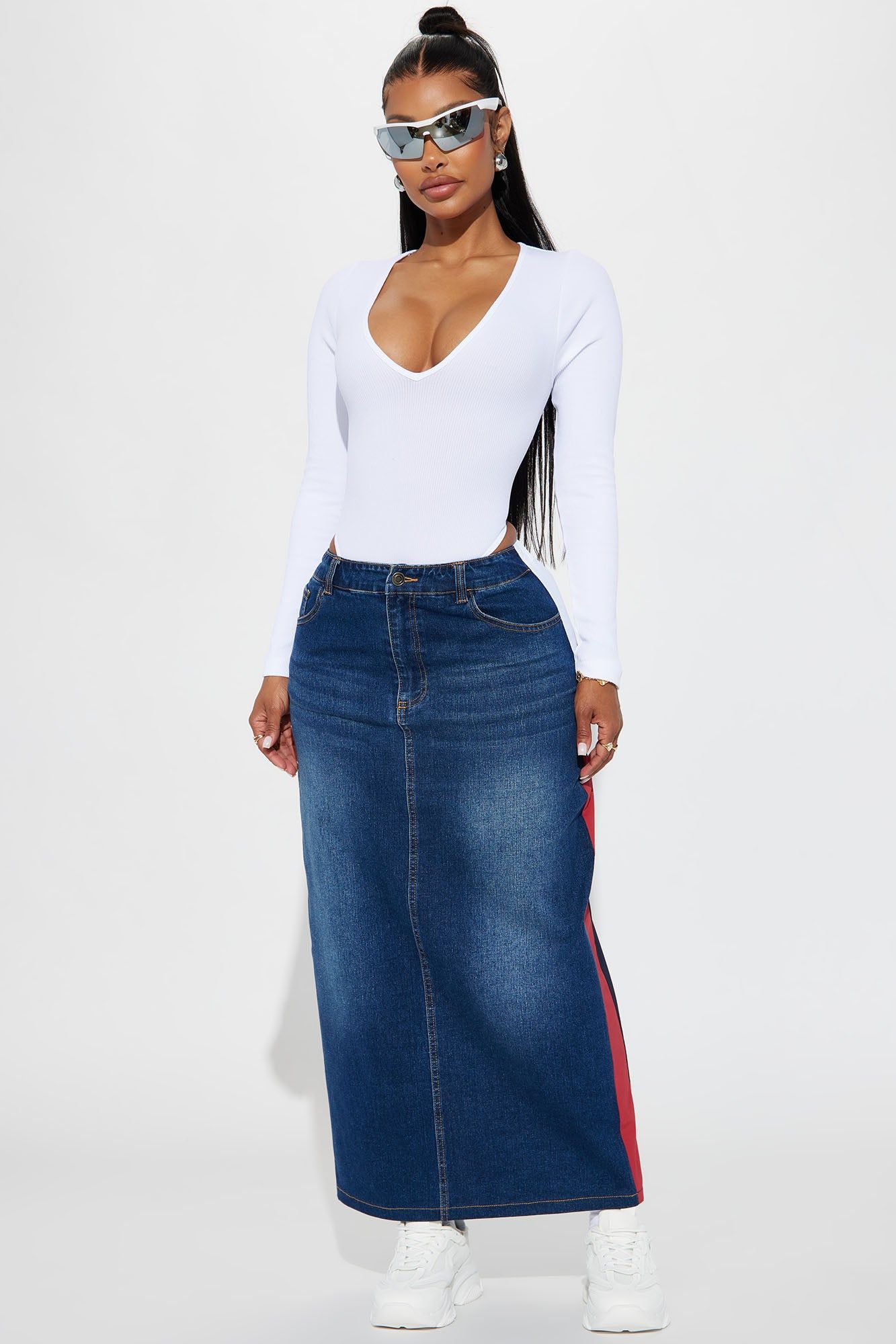 Ana Seamless Bodysuit - White sold by Fashion Nova product image thumbnail 2