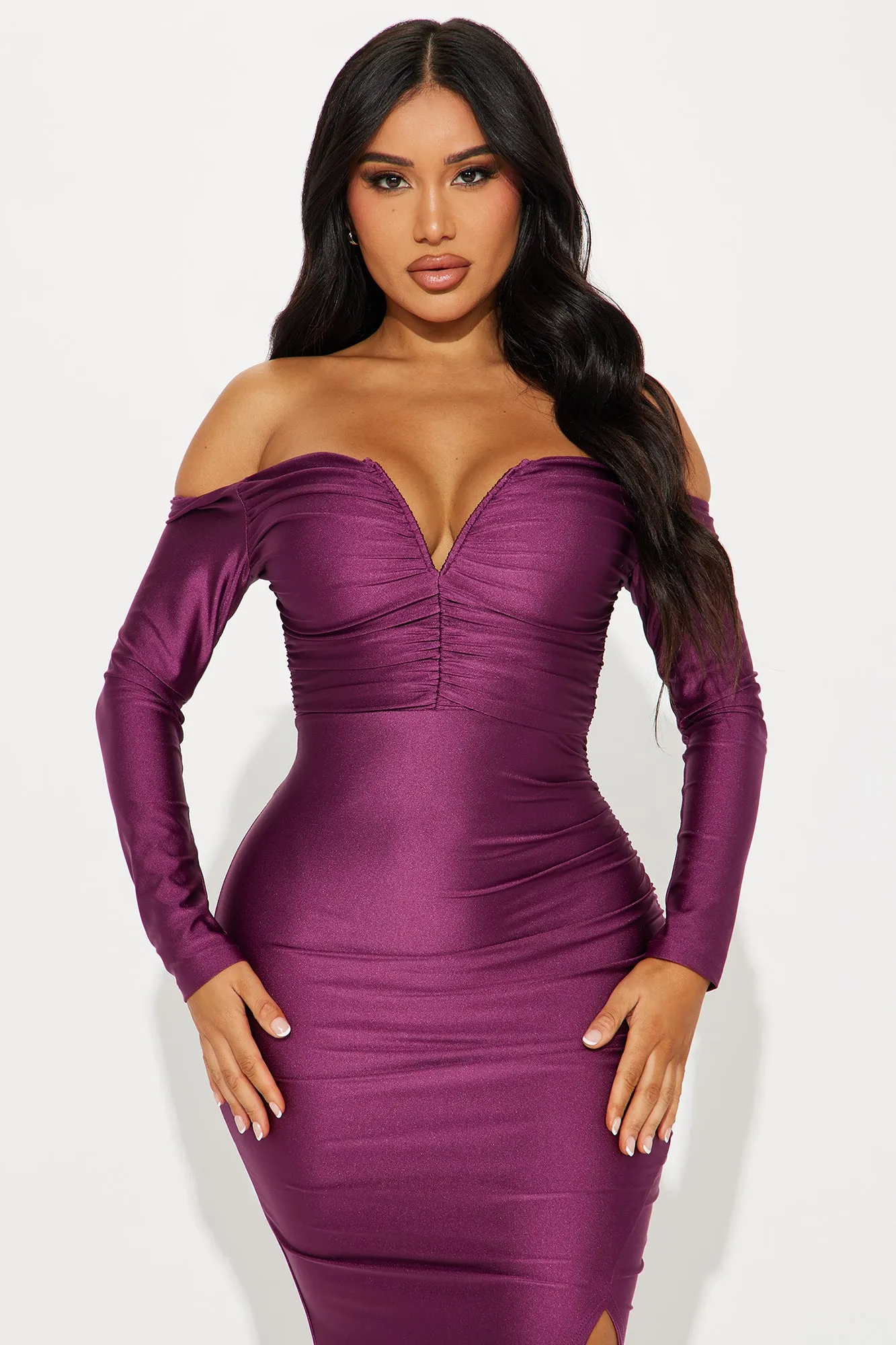 Need To Know Maxi Dress - Plum sold by Fashion Nova product image thumbnail 2