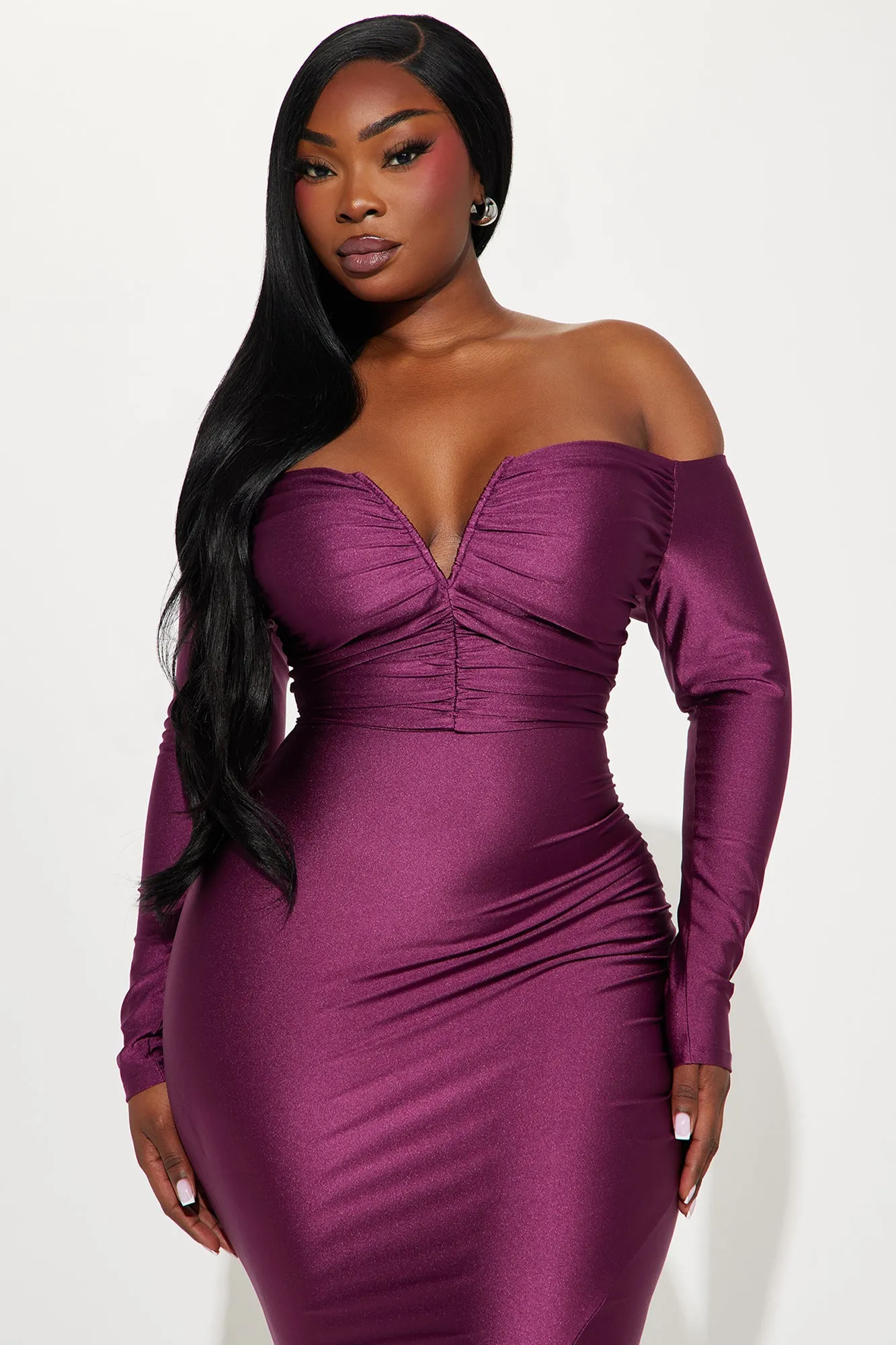 Need To Know Maxi Dress - Plum sold by Fashion Nova product image thumbnail 5